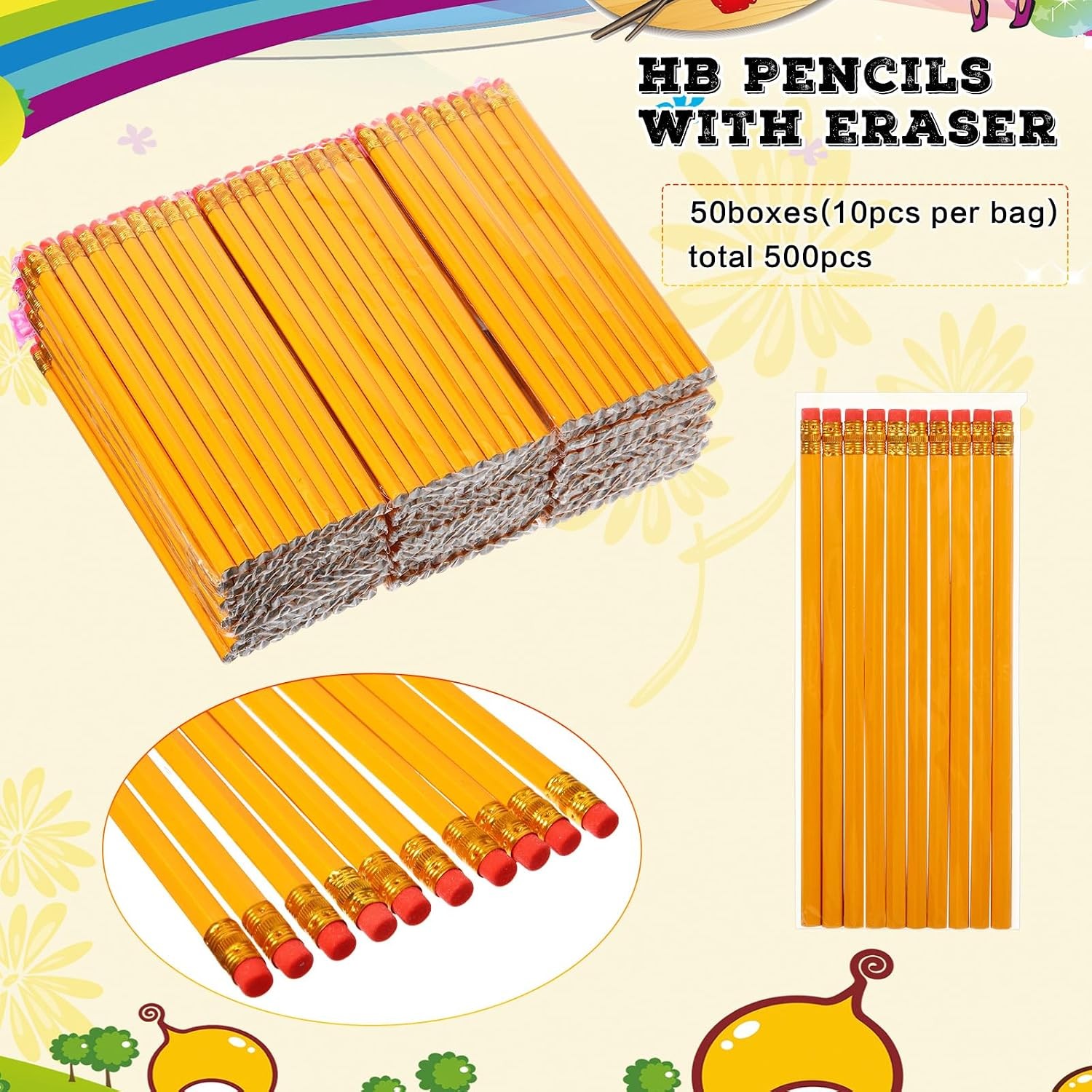 272pc 50 School Supply Kits Bulk Classroom Donation Stationery Set Supplies