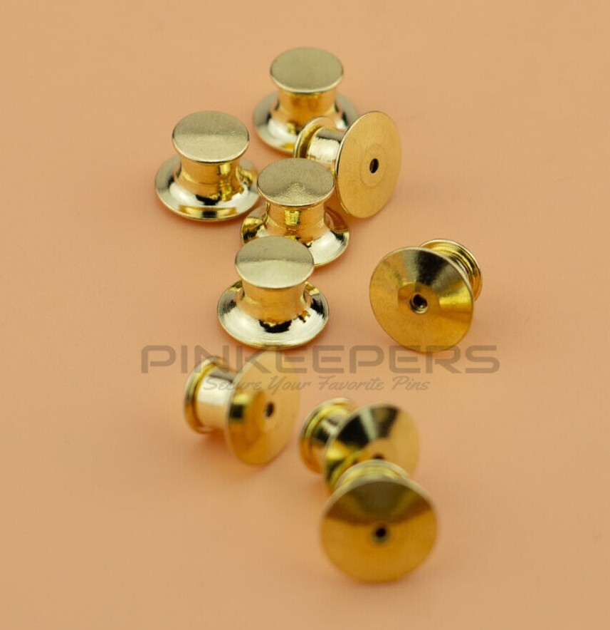 Locking Pin Backs/Pin Locs Keepers for Enamel Pins-Low Profile No Tool REQ’D