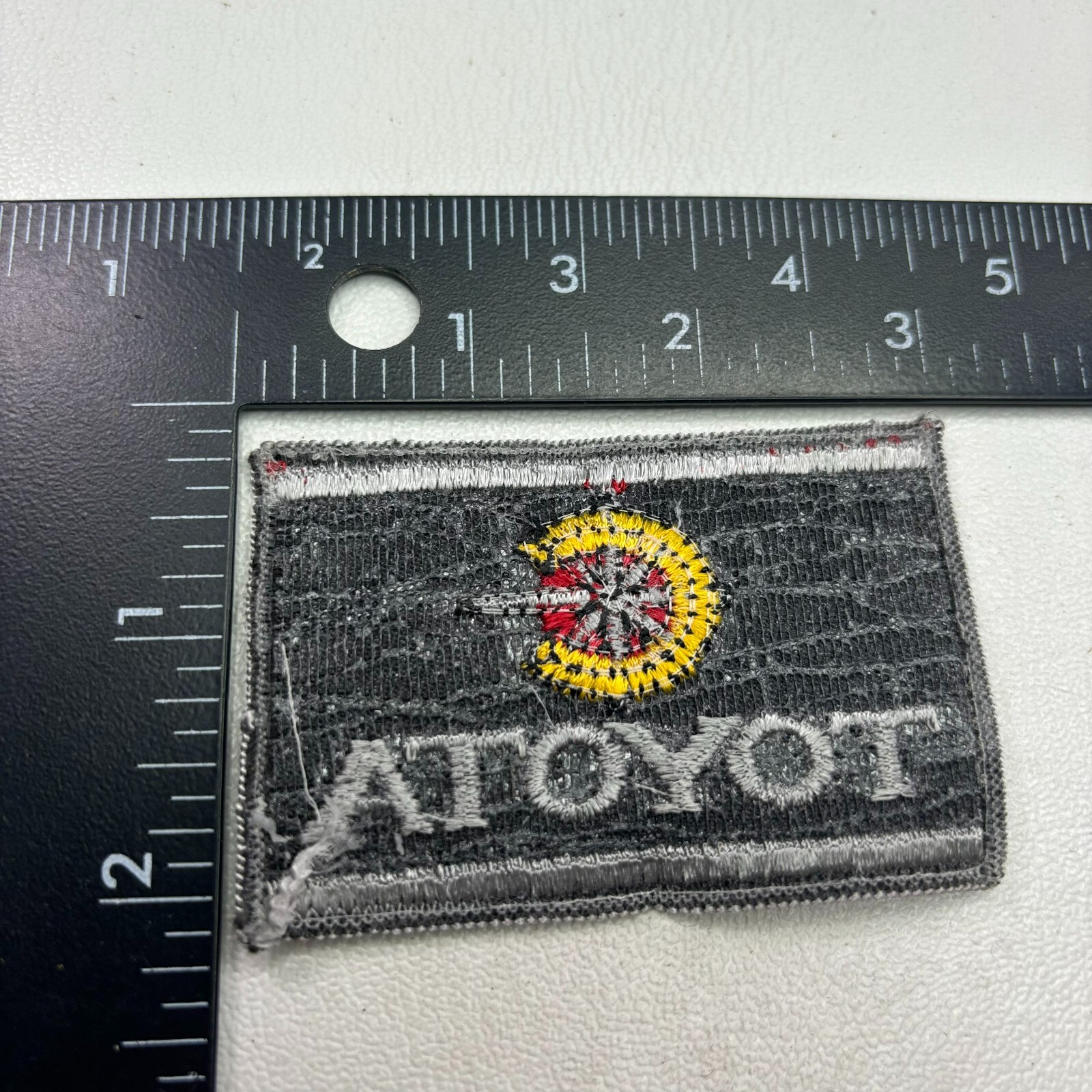 Vintage c 1970s Embroidered TOYOTA Patch (Car Auto Related) 00.M