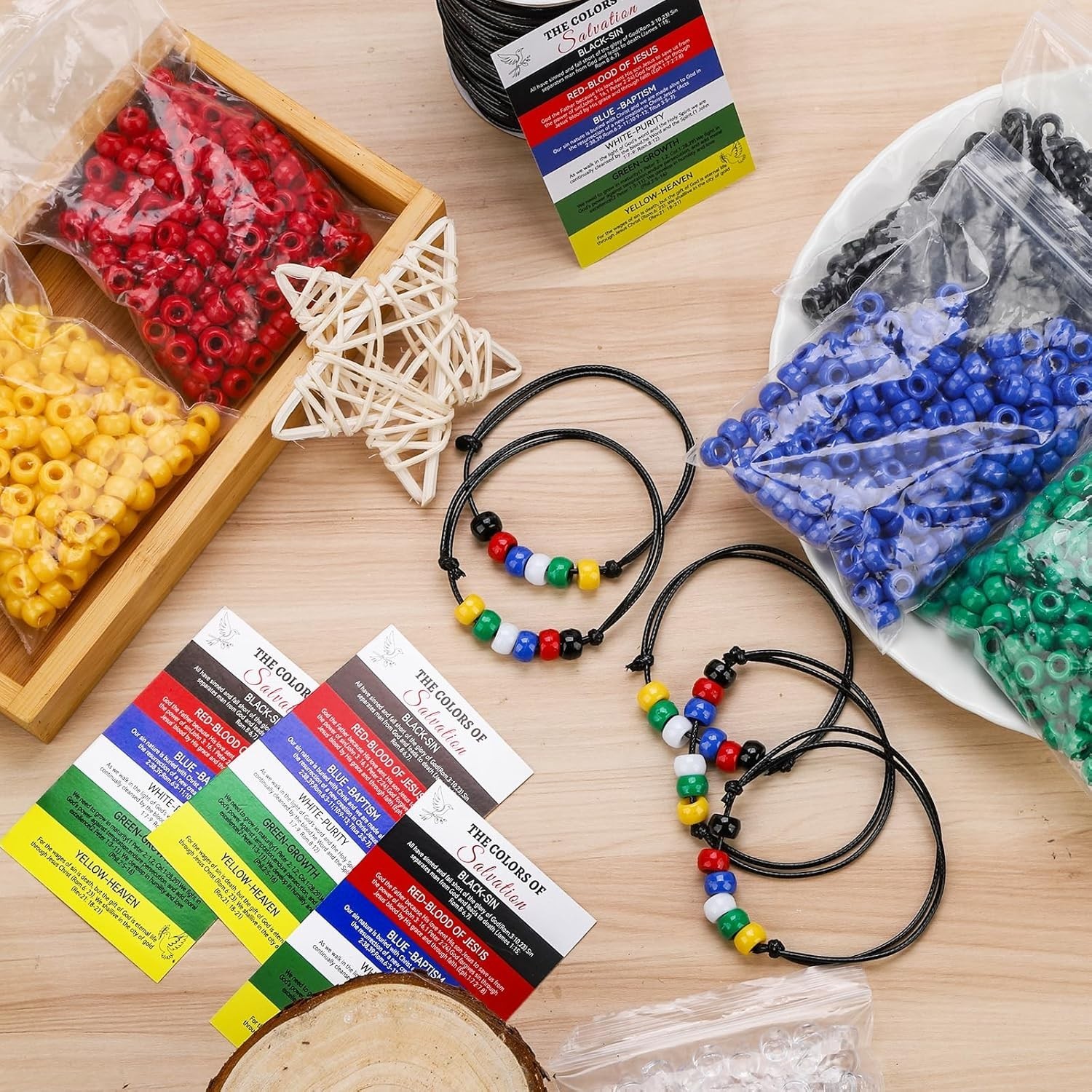 Engaging Plan of Salvation Bracelet Craft Kit for All Ages – 1400 Beads Included