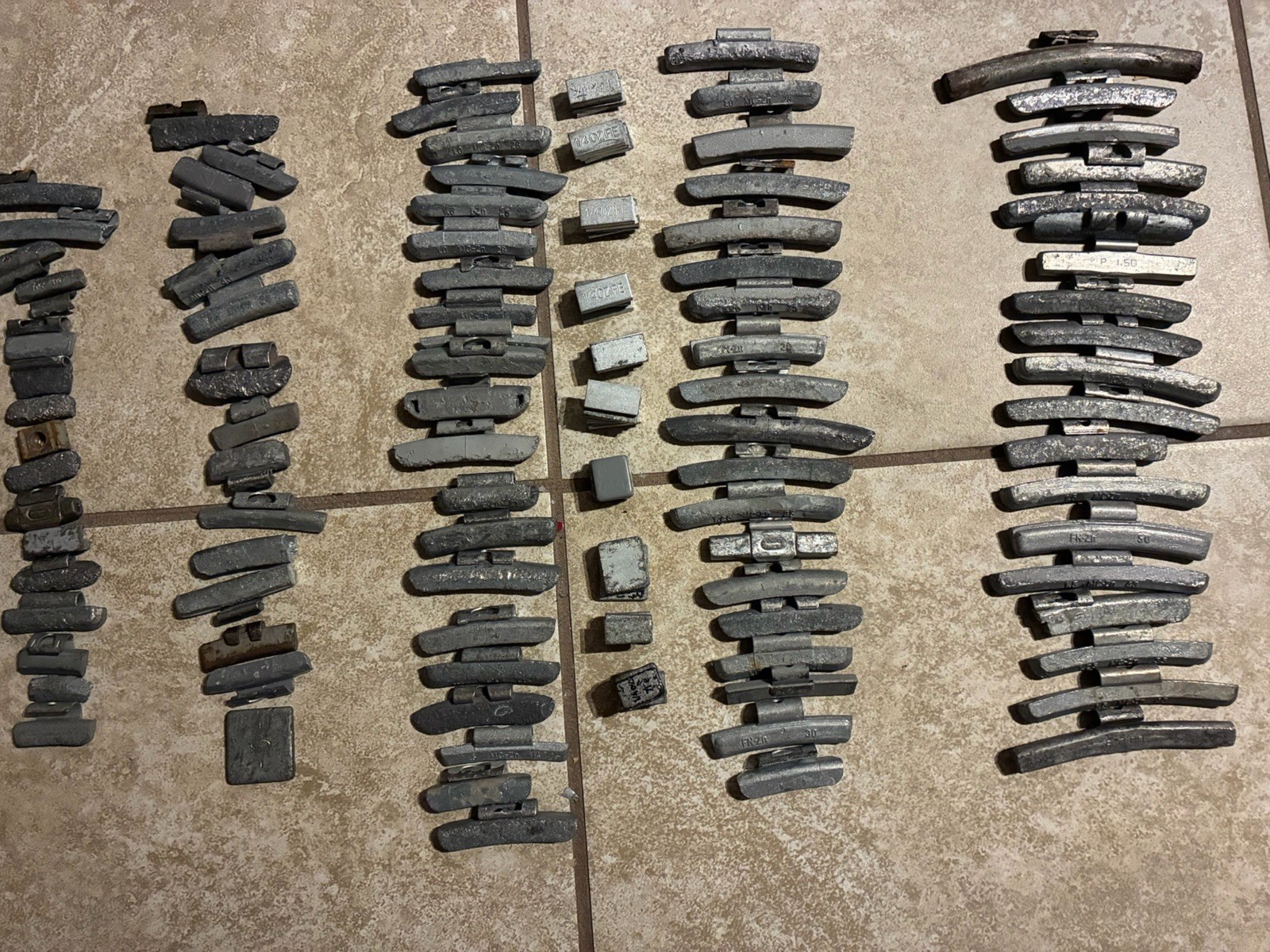 6.8 POUNDS Tire Wheel Lead Weights for Car/truck For reuse. Various Sz & Weight