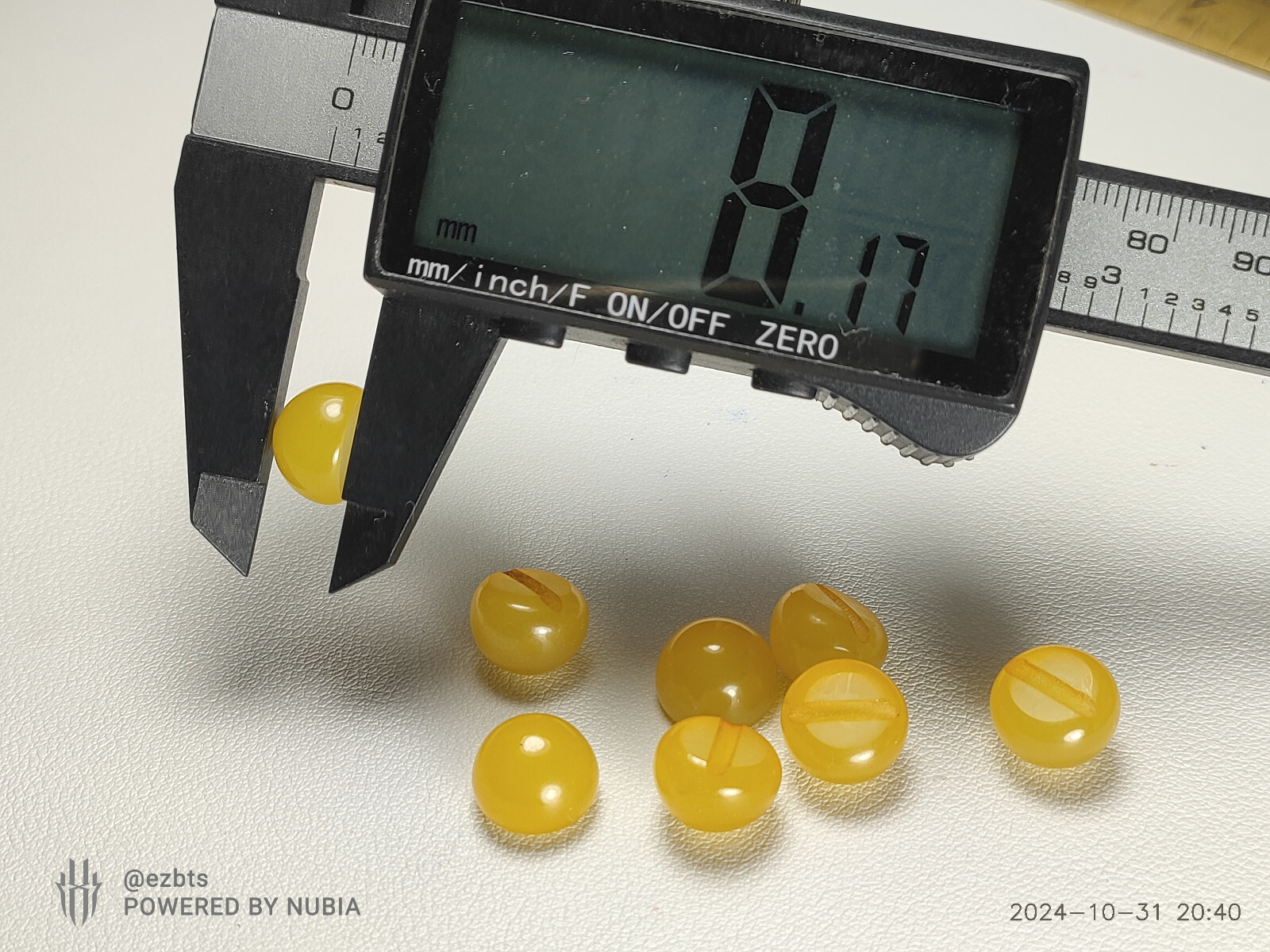8 Bakelite Cabochons 12x9mm Lemon Drop Candy yellow