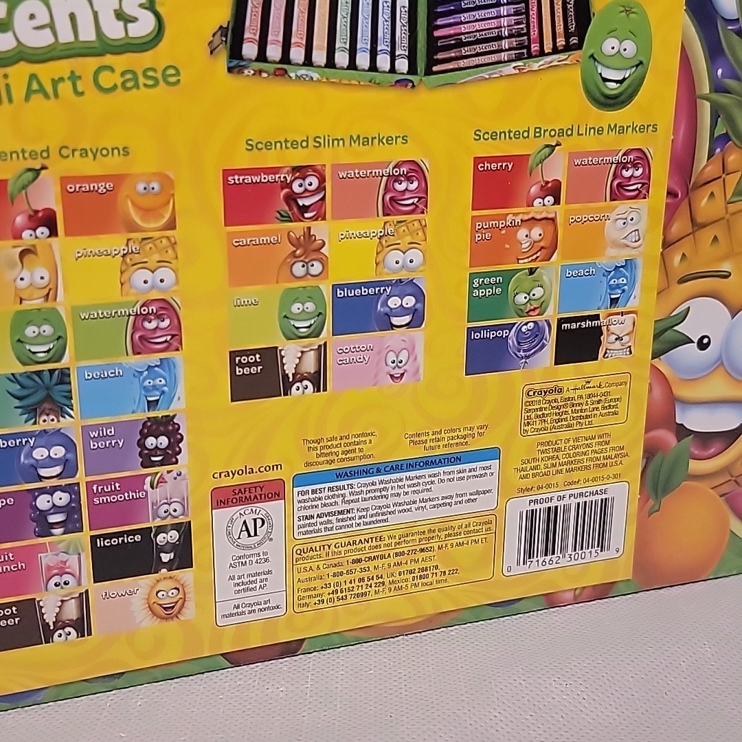 NEW Crayola Silly Scents Sweet Mini Art Case Nontoxic 50+ Pieces 04-0015 SEALED