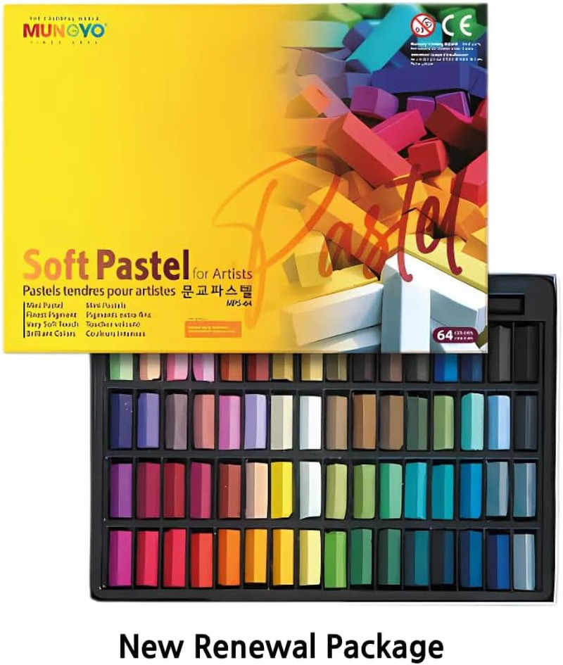 64 Color Artist Chalk Pastels Soft Pastel Set Art Supplies Painting Non Toxic