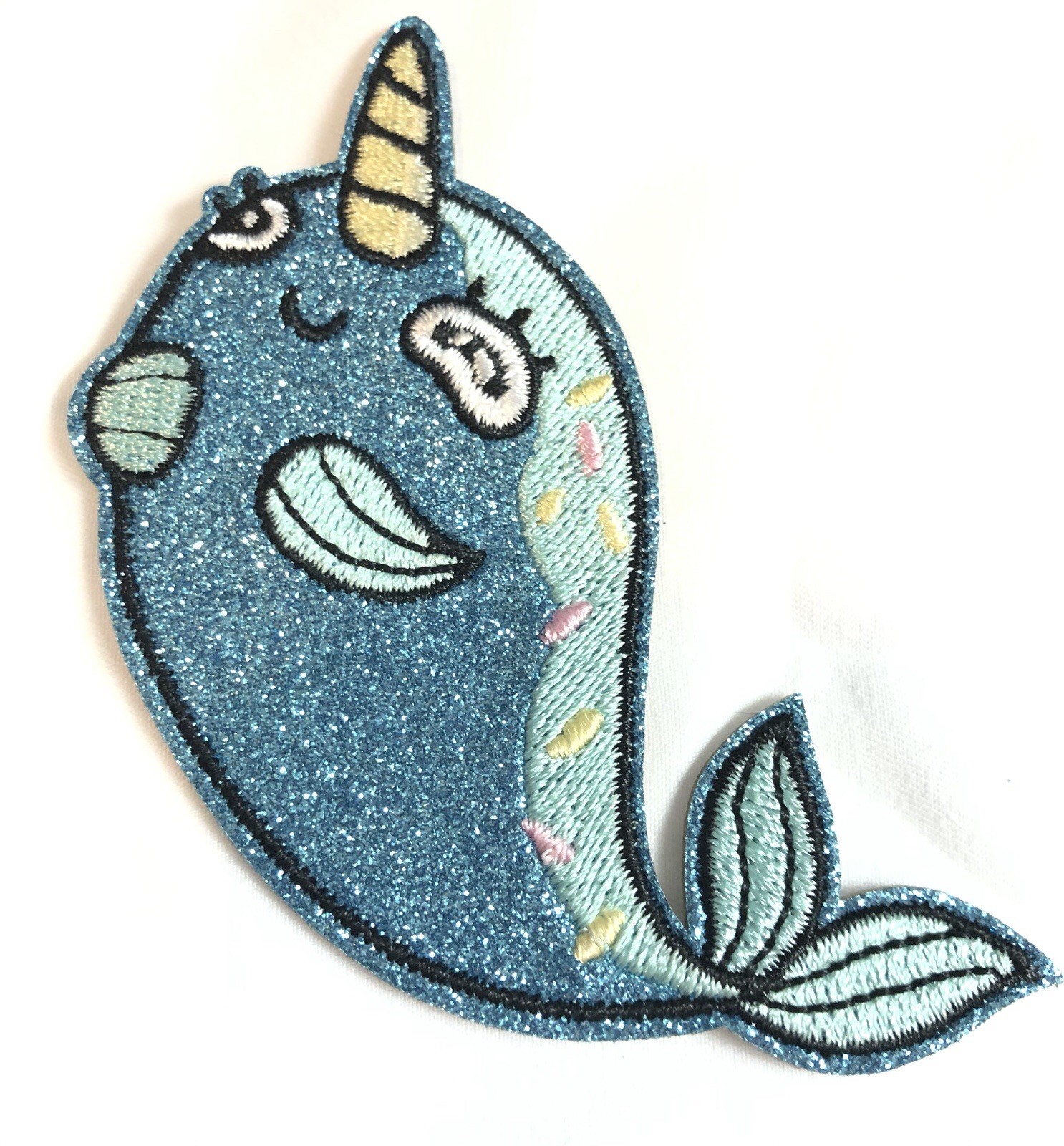 100 PACK Retro Pop Cool Little Things Narwhal Patch Sew or Stick Embroidered