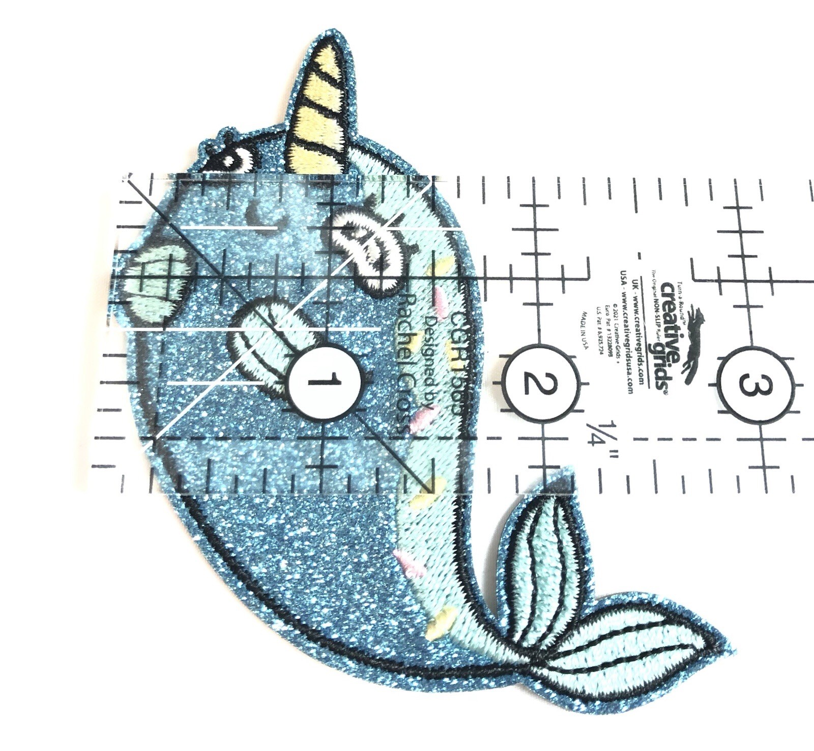 100 PACK Retro Pop Cool Little Things Narwhal Patch Sew or Stick Embroidered