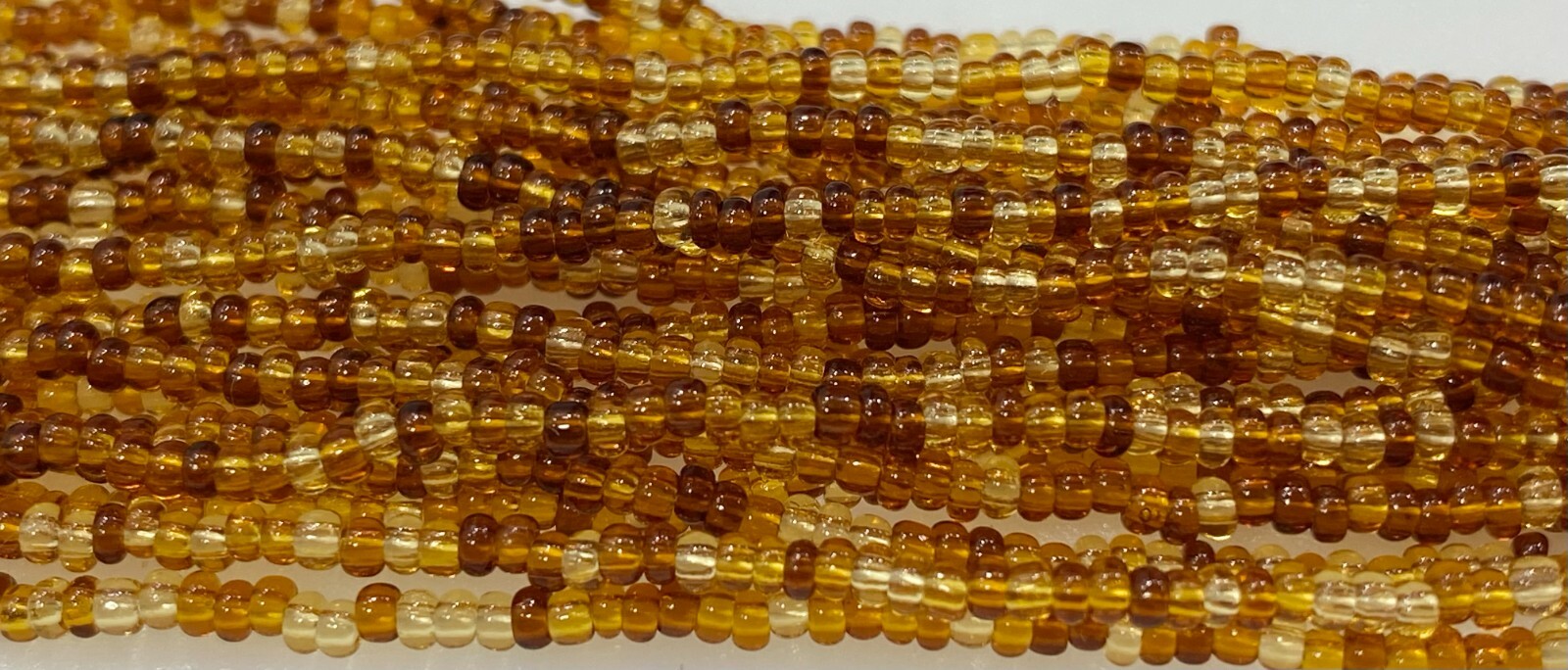 Hank of 11/0 Seed Beads – Topaz