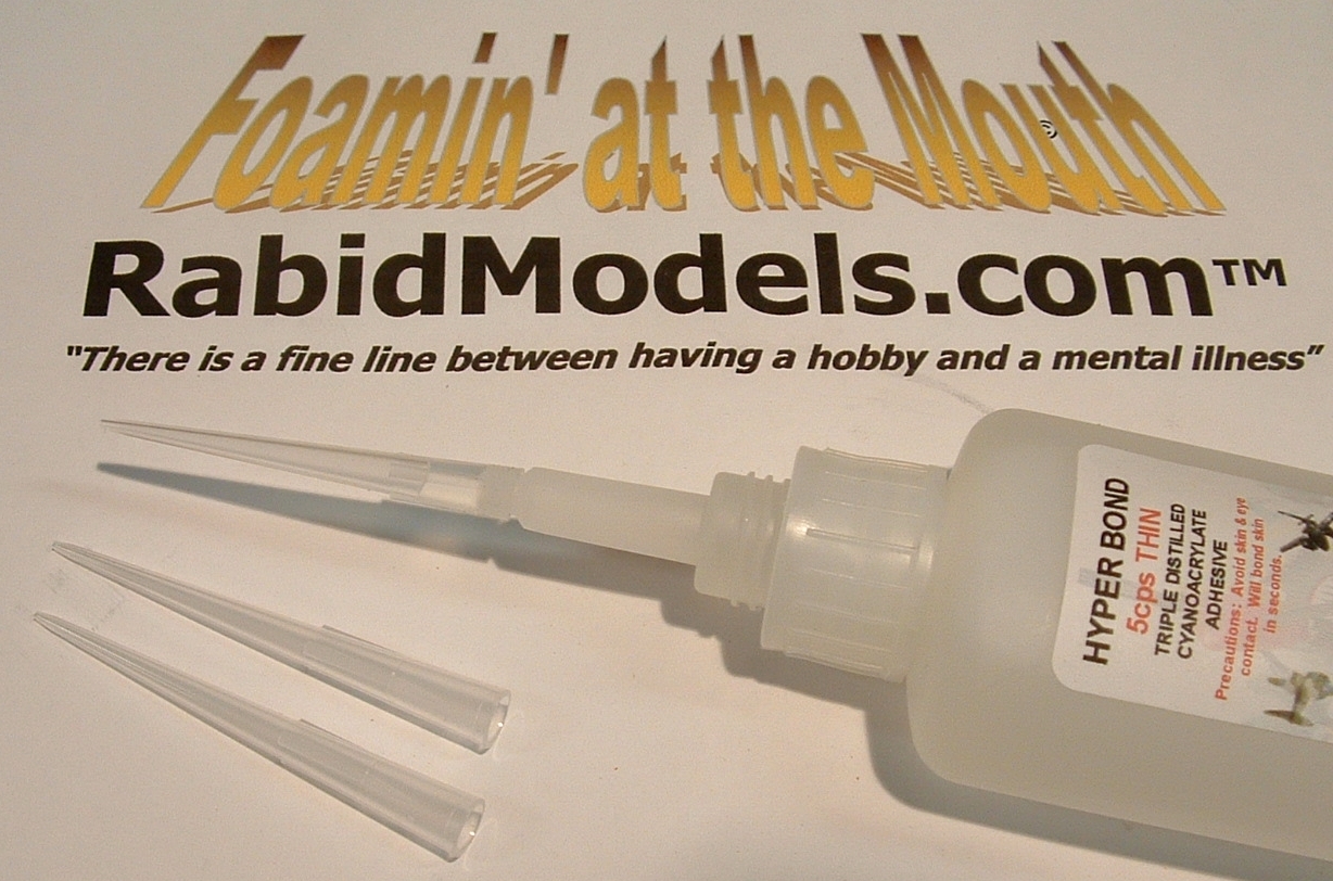 Disposable CA Glue tips – Fine Point! BIG 2oz bag. Trim to fit pin-cap bottles!