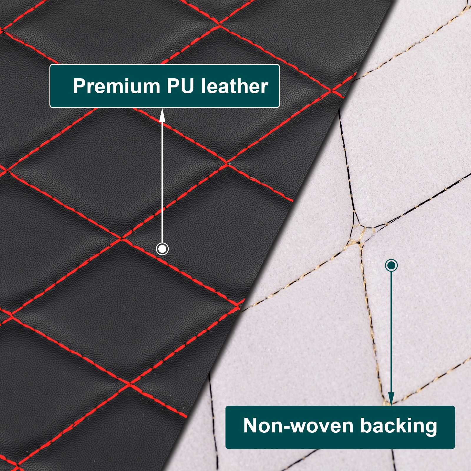 Quilted Vinyl Leatherette Fabric 6mm Foam Auto Upholstery Headliner Sold By Yard