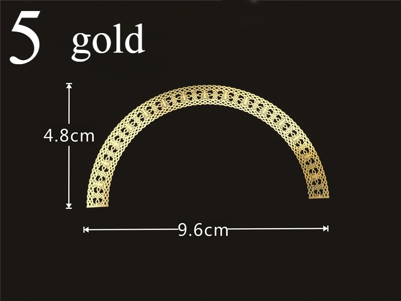 5pcs DIY Metal Alloy Pieces for Dolls Materials Hollow Out Metal Trimming Crafts