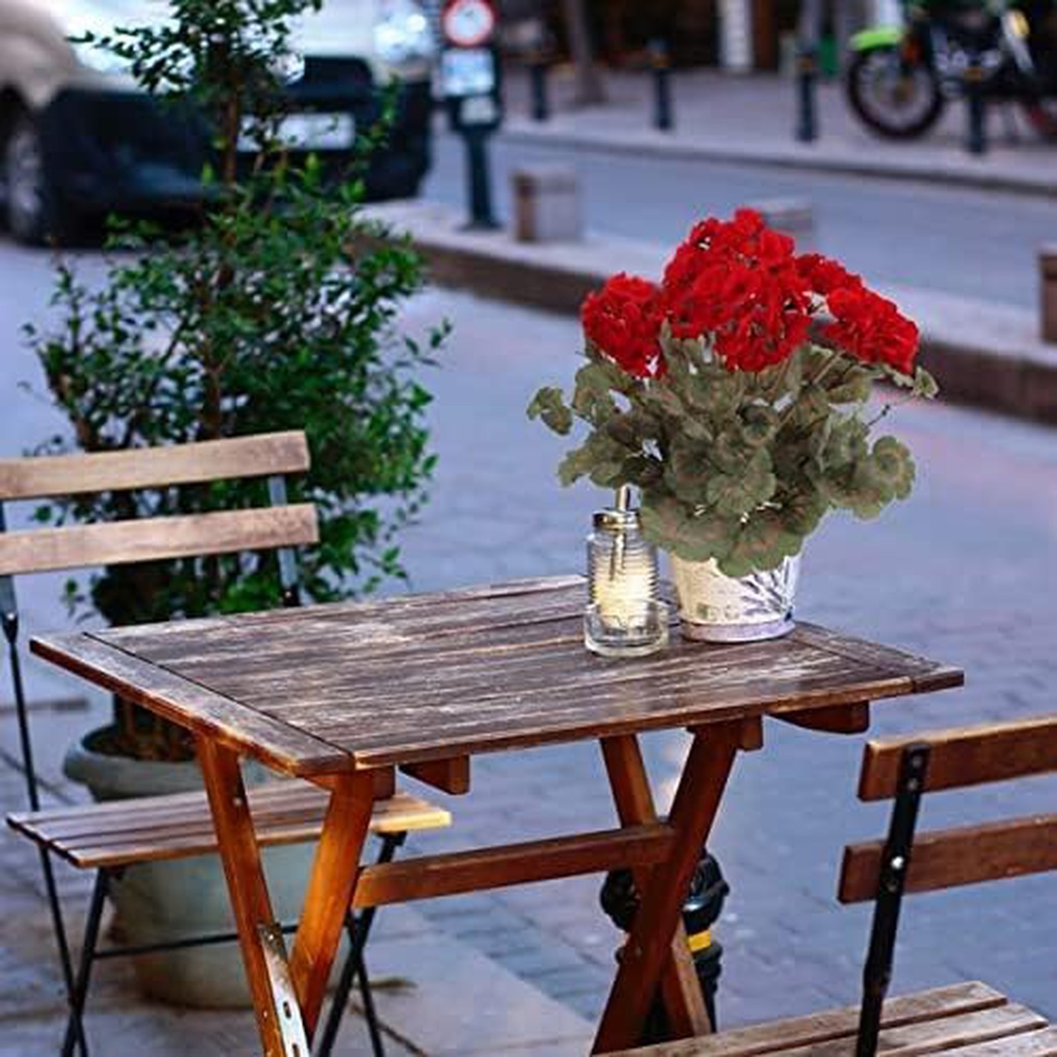 3-Pack Red Real-Touch Artificial Geranium Bushes, 18″ UV & Water Resistant Fa…