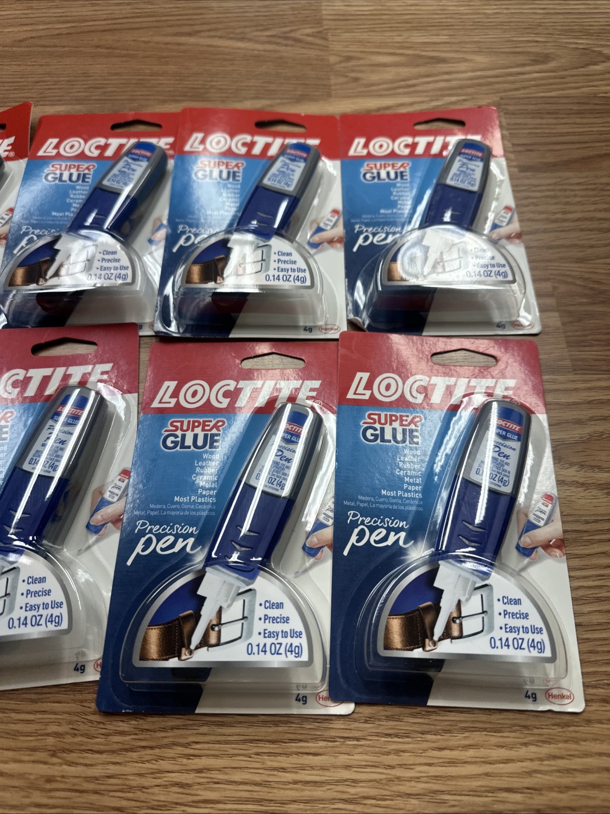 8 X Tubes Loctite Super Glue Precision Pens, Clean, Precise, Easy To Use 4 g
