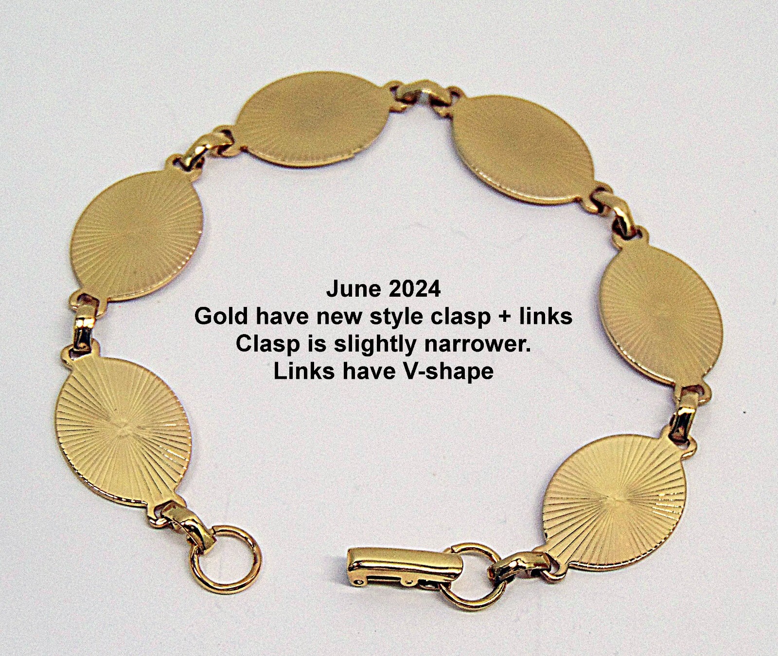8 GOLD Bracelet Blanks Forms~ 20mm OVAL PADS ~ 6 discs to Glue Beads Cabs etc