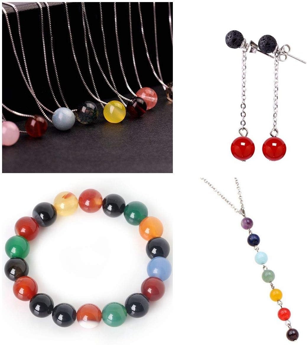 Multi-Color 100Pcs Natural Stone Beads Set – Sustainable DIY Jewelry Creation