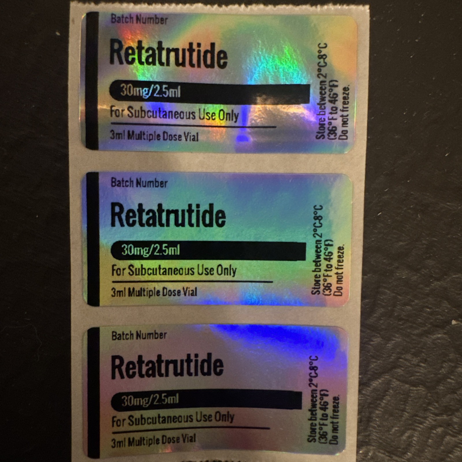 20 Custom Peptide Labels. Made to order!! FREE SHIPPING!!!
