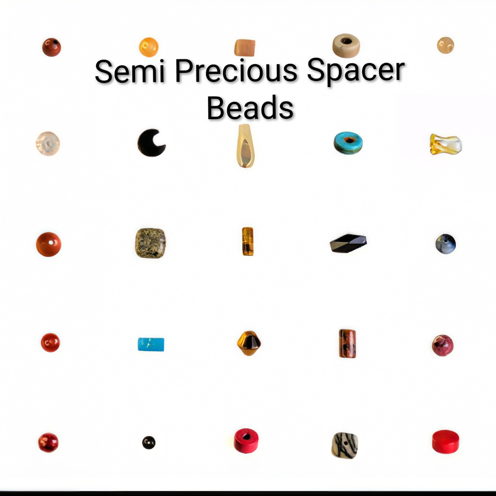 Spacer Beads Vintage M. Haskell English Cut, Rice, Faceted 3-8mm 45-80ct