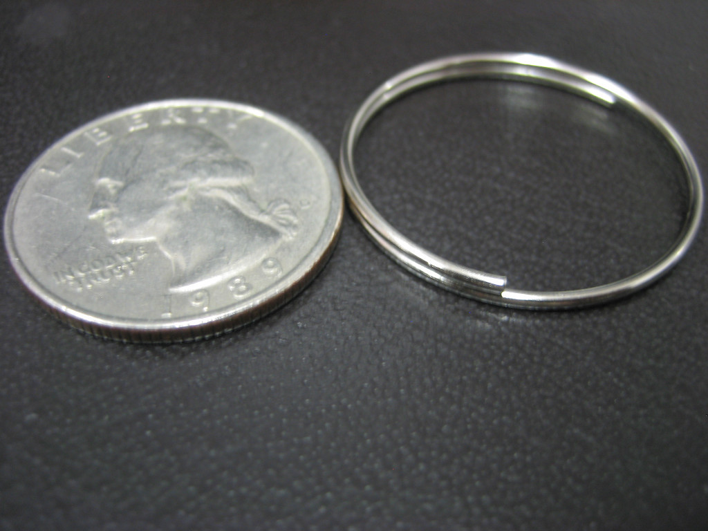 Lot 1000 pc 1″ Bulk Steel Split Rings Give Away Keyrings-1.1mm x 28mm