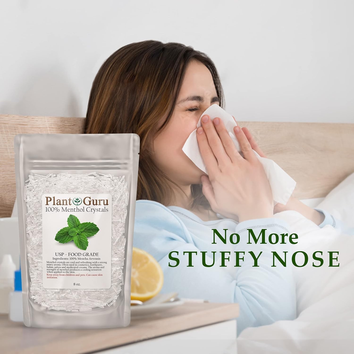 Menthol Crystals 5 lbs. Bulk Wholesale Mentha Arvensis 100% Pure Natural USP…