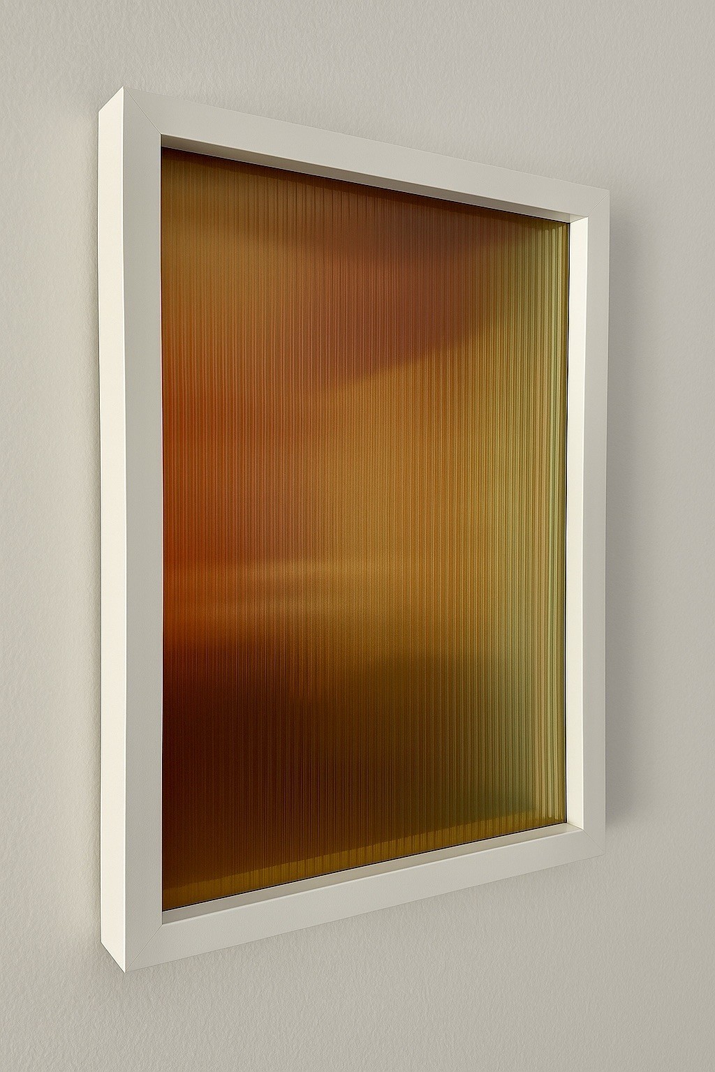 Original Wall Art – Iridescent Fluted Acrylic – Framed 12×16 Home Decor