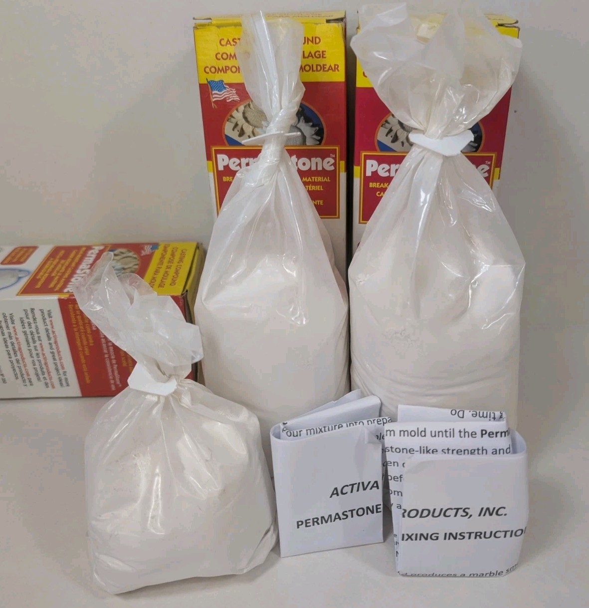 Permastone Activa 2- 28 oz Bag of Casting Compound in Box (Plus Bonus)