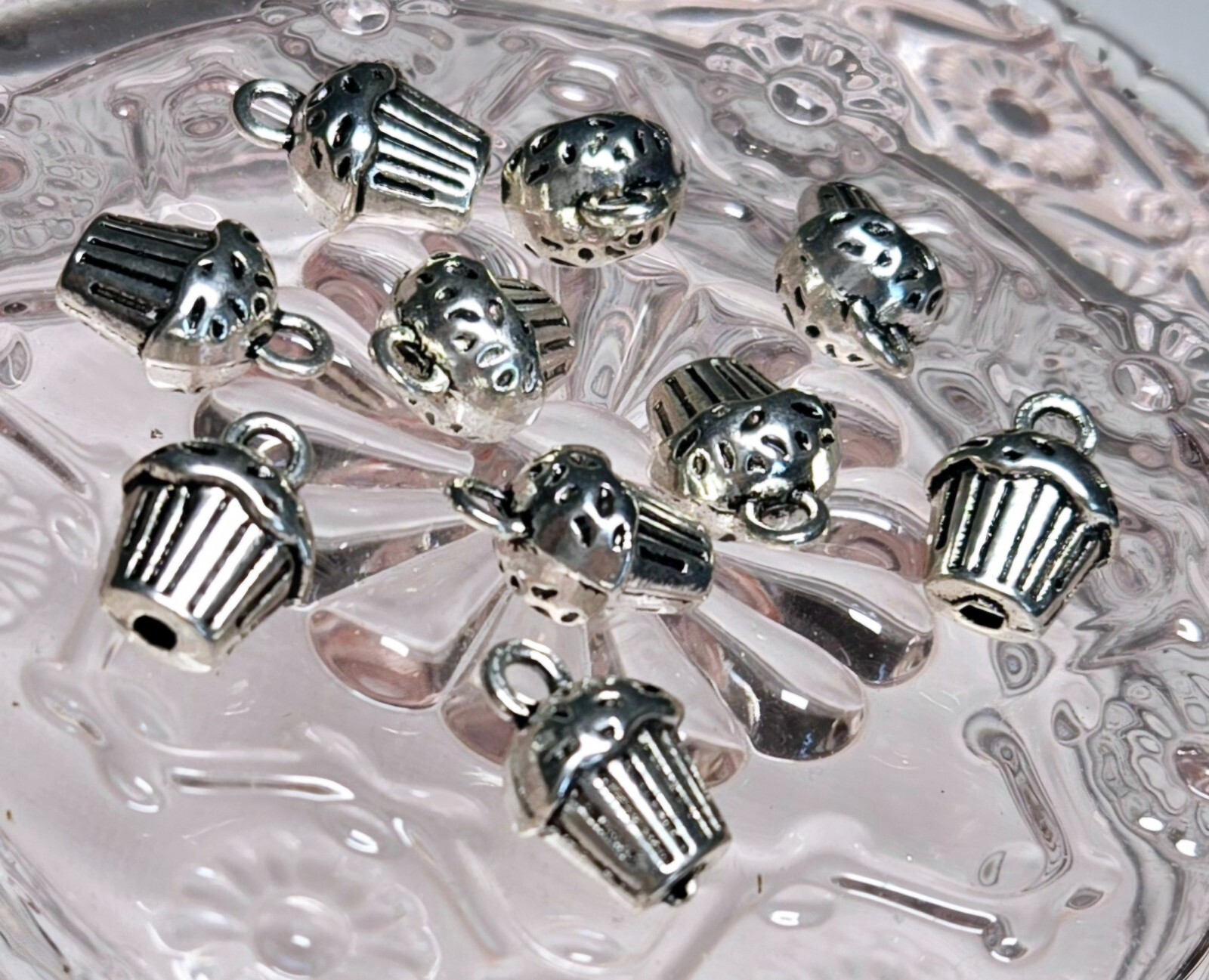 Cupcake Charm Sweet Desert Charms Bulk DIY Jewelry Finding 20 pcs 10 x10 mm
