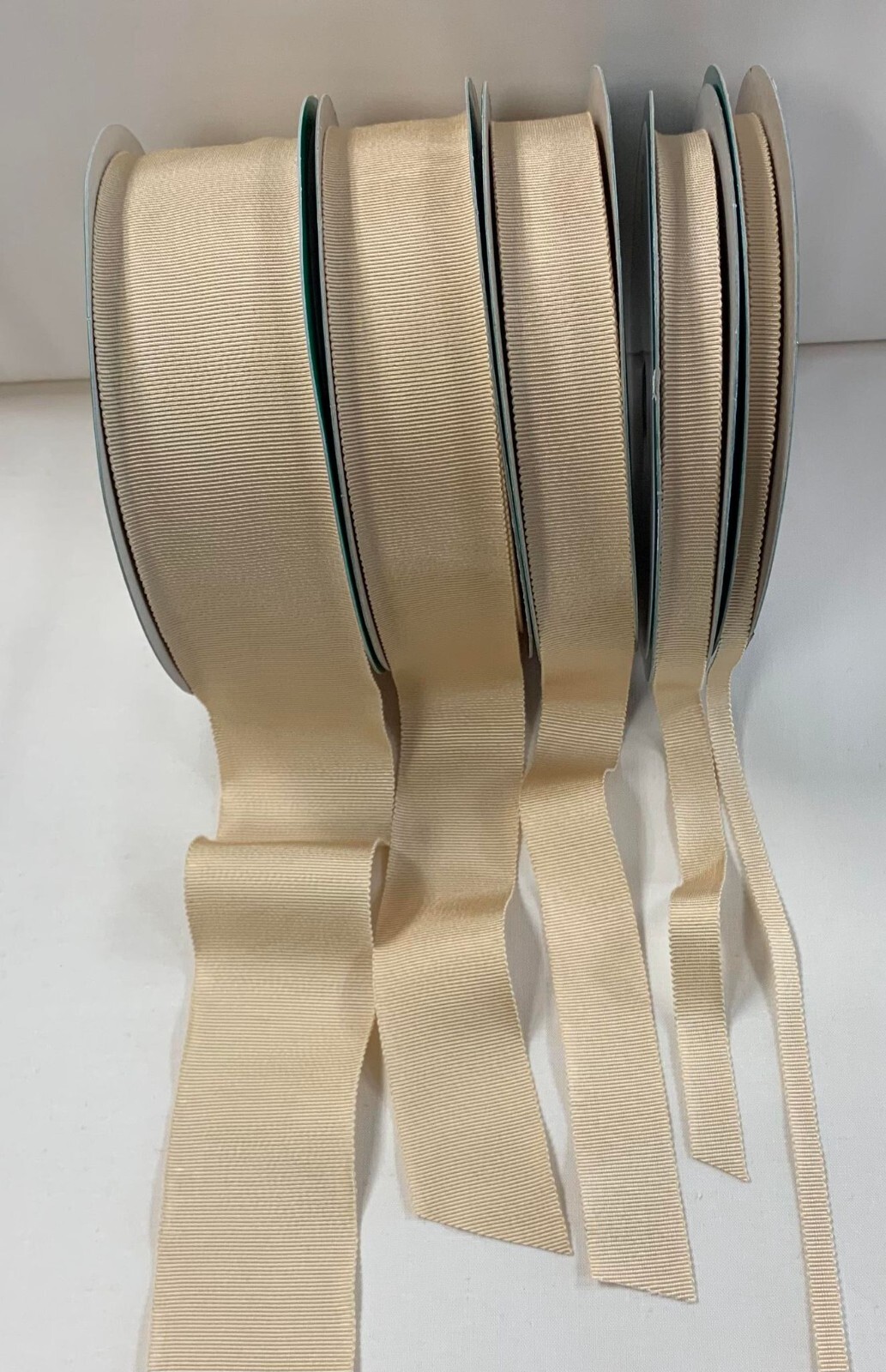 Beige 100% Rayon Petersham Ribbon (5 Widths to choose from)