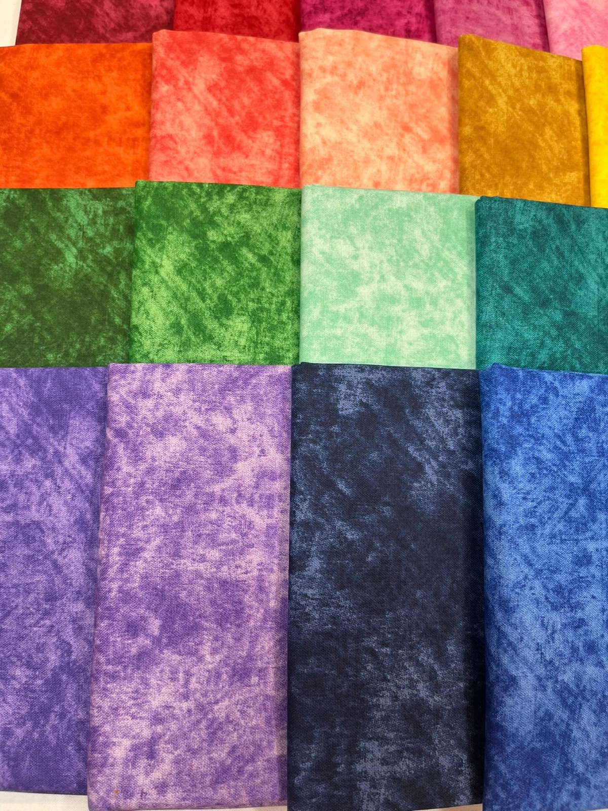 Paint Tonal ~ 20 Fat Quarter Cotton Fabric Bundle ~ Quilt Blender Colorful