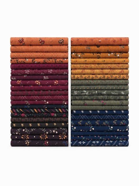 10 Fat Quarters – Kansas Troubles by Moda Calico Floral Flowers Quilting M228.05