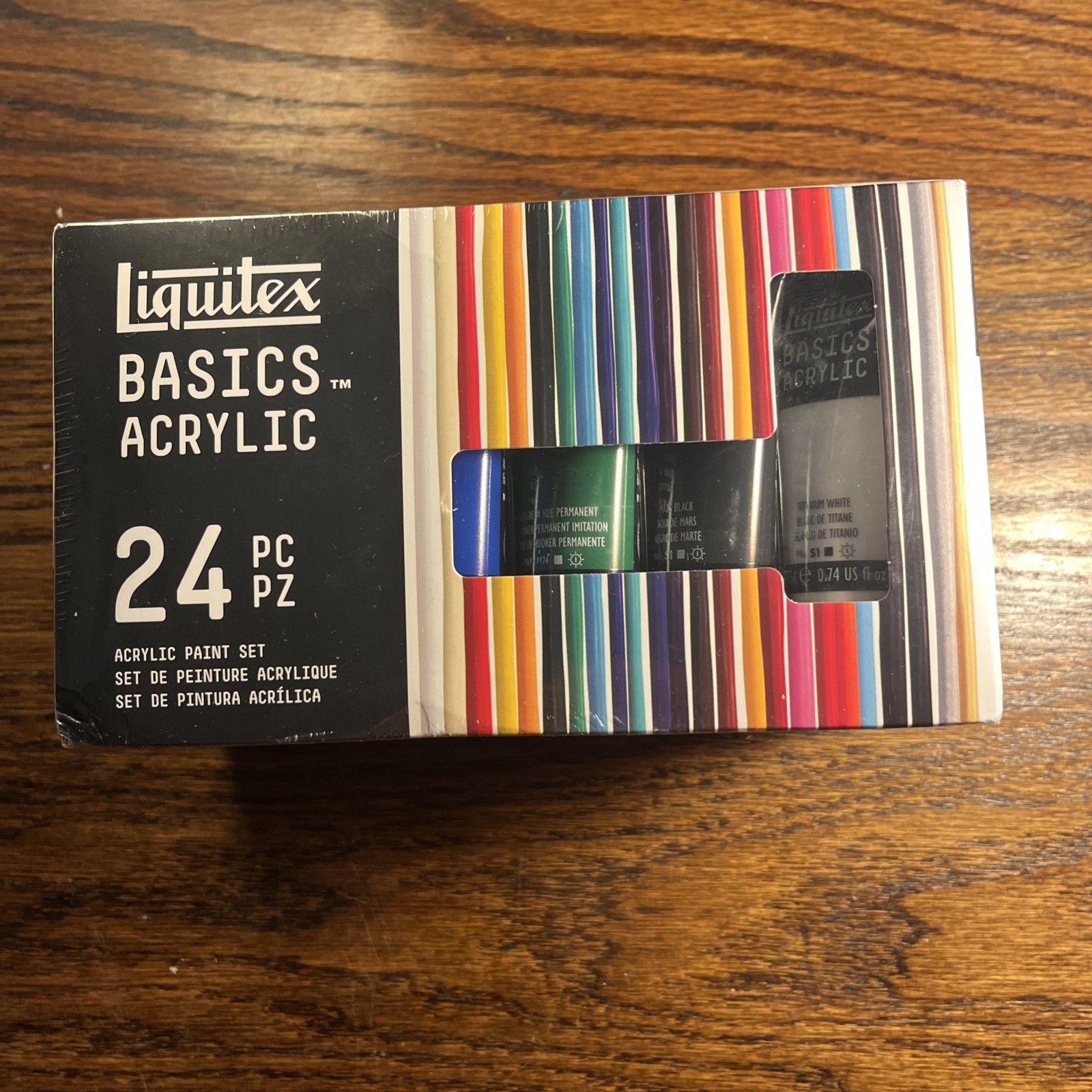 Liquitex 24 BASICS Acrylic Paint Set, 24 x 22ml (0.74-oz) Tube Paint Set New