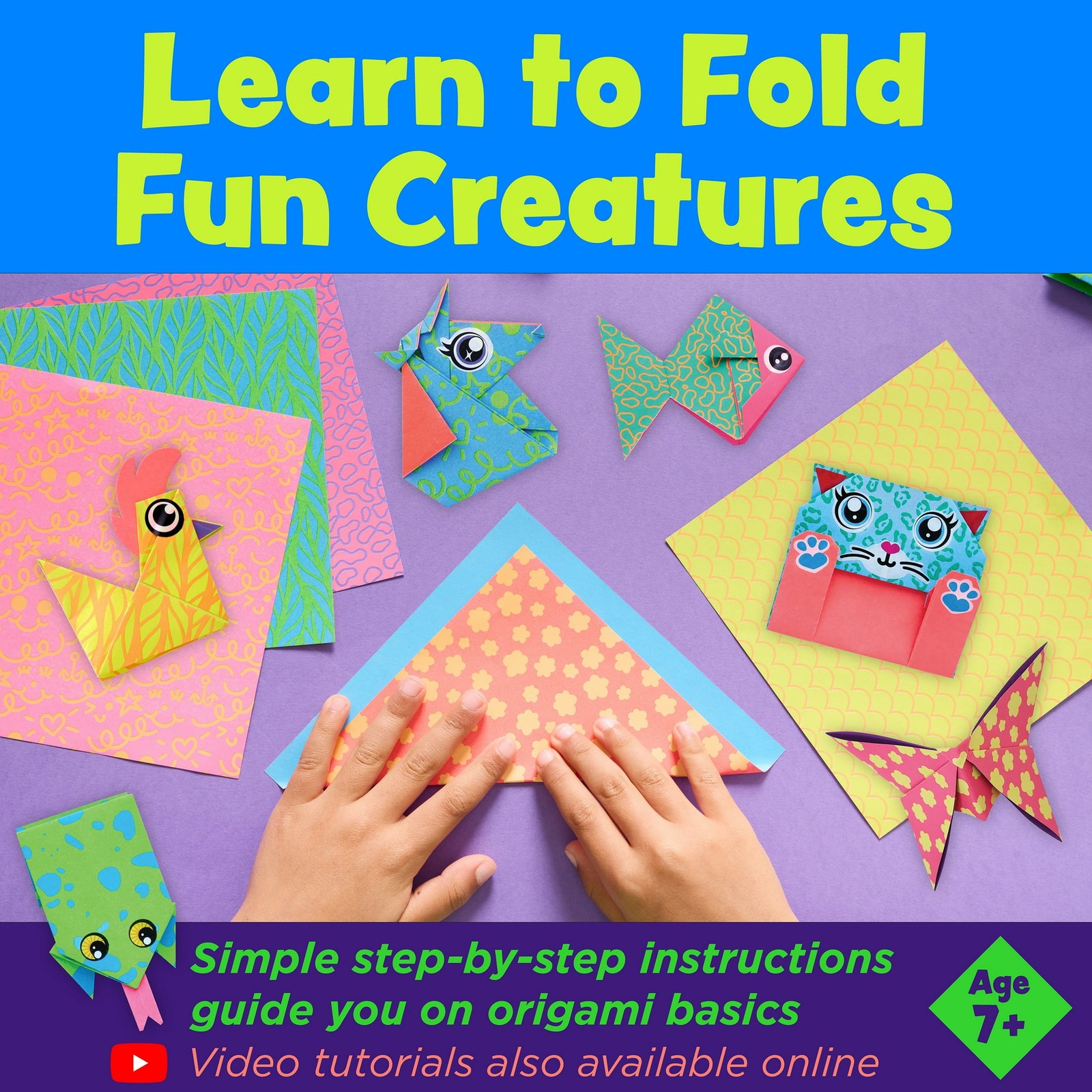 Creativity for Kids Craft: 60 Bright Papers, DIY Arts & Crafts for Kids