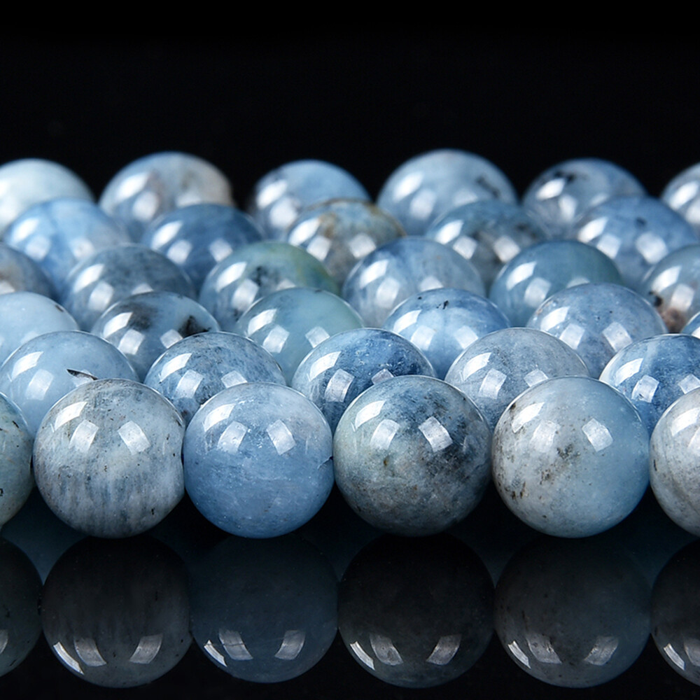 Devil Blue Aquamarine Grd AA Round 4MM 6MM 7MM 8MM 9MM 10MM 11MM 12MM(D488)