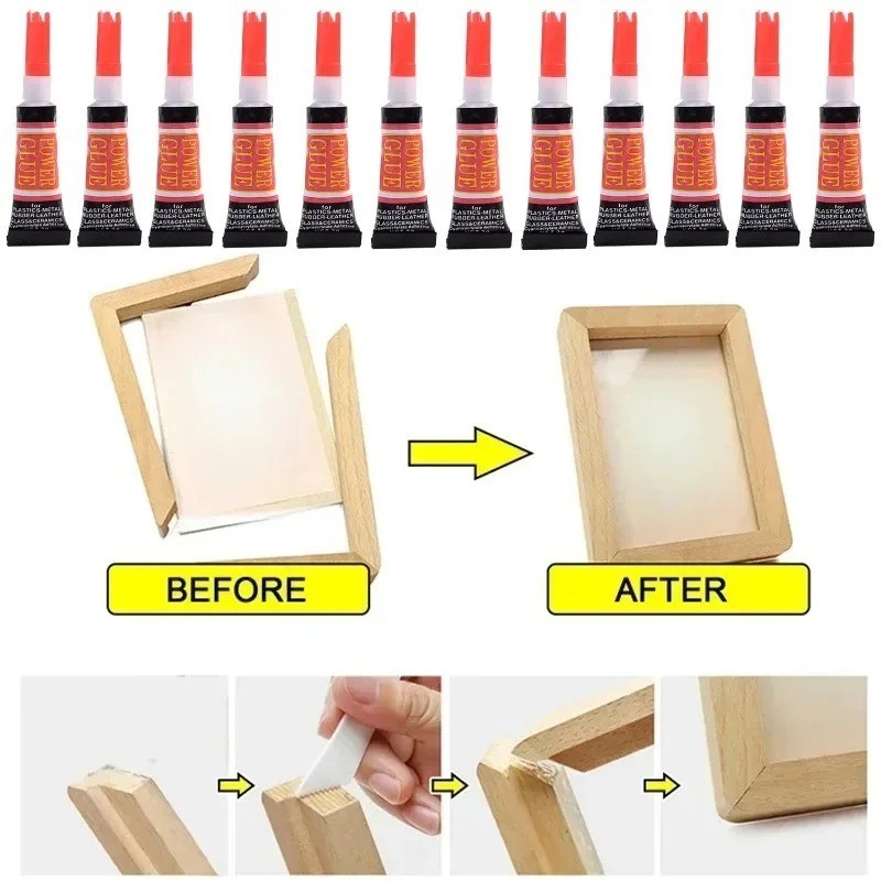 50x 502 Super Glue Liquid Cyanoacrylate Strong Adhesive Metal Wood Glass Bond
