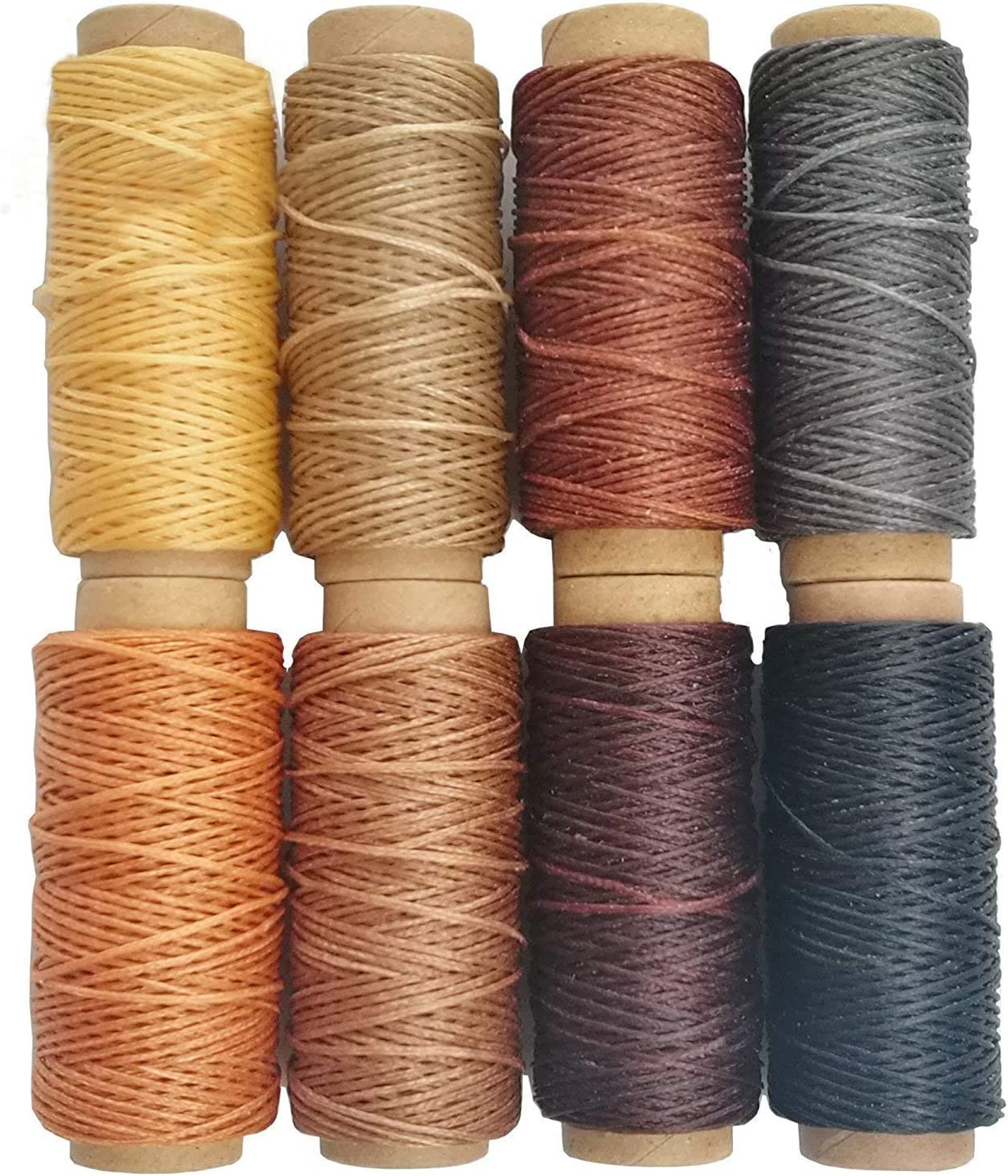 JANYUN 264 Yards 150D Leather Sewing Waxed Thread Cord for Leather Craft DIY 1Mm