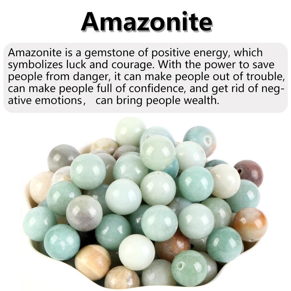 Natural Gemstone Beads Round Jewelry Making Strand Healing 4mm 6mm 8mm 10mm 12mm