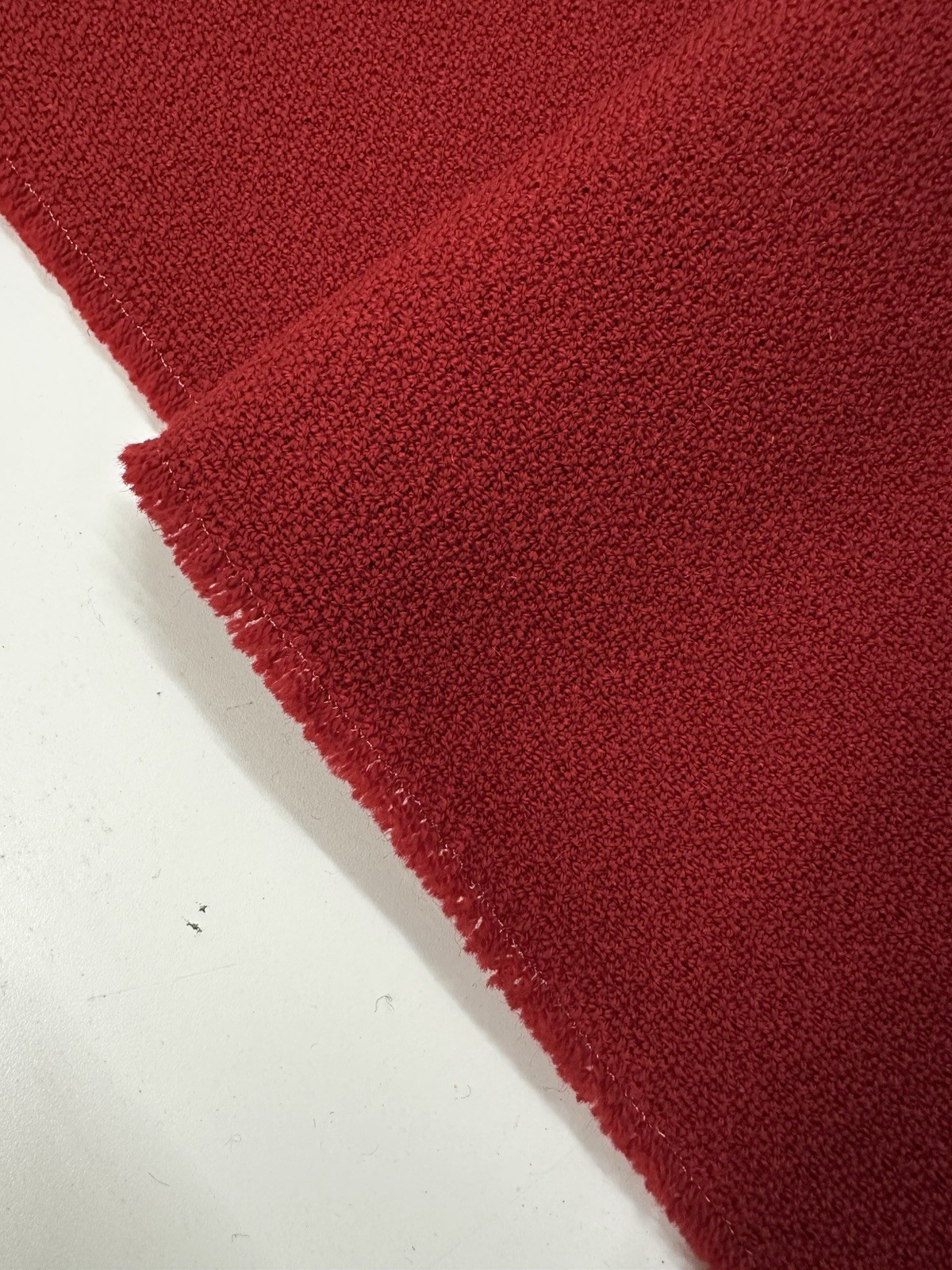 Maharam Strech Appeal In Red 7y21in, Perfect Balance Of Wool And Mohair combined