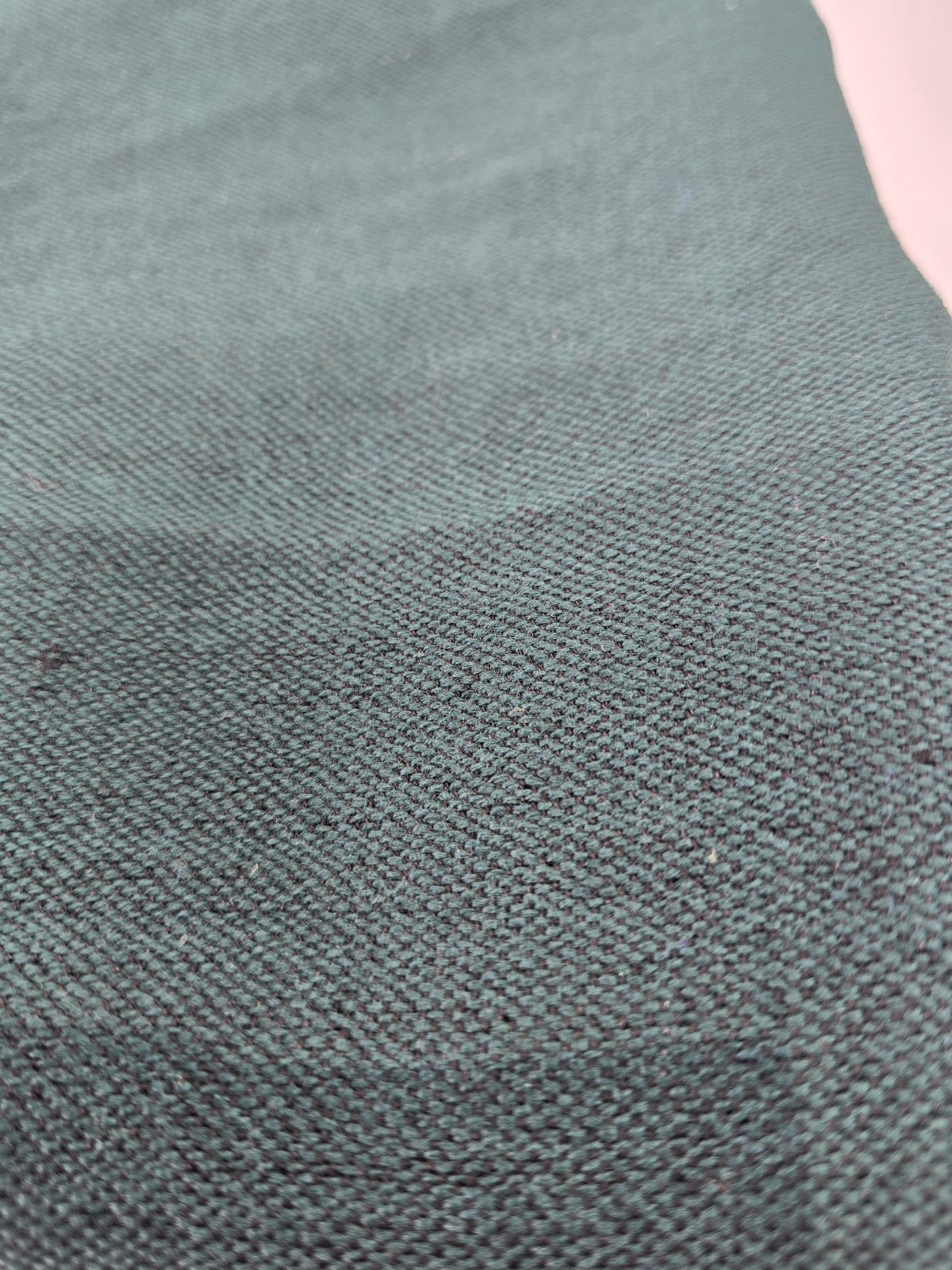 Dark Green Wool Blend Fabric Remnant 23″ Wide x 3.2 Yards Medium Weight