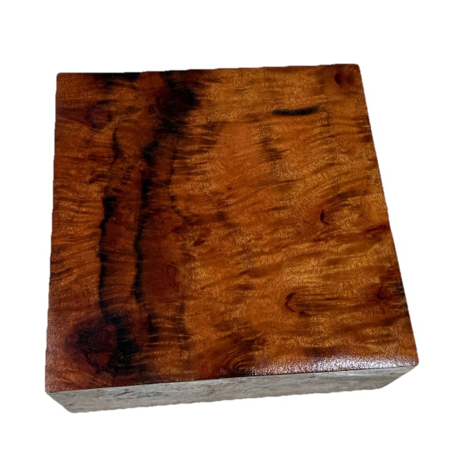 Camphor burl Wood Bowl turning blank 6-7/8” x 6-7/8” x 2-3/4” (z43) air-dried