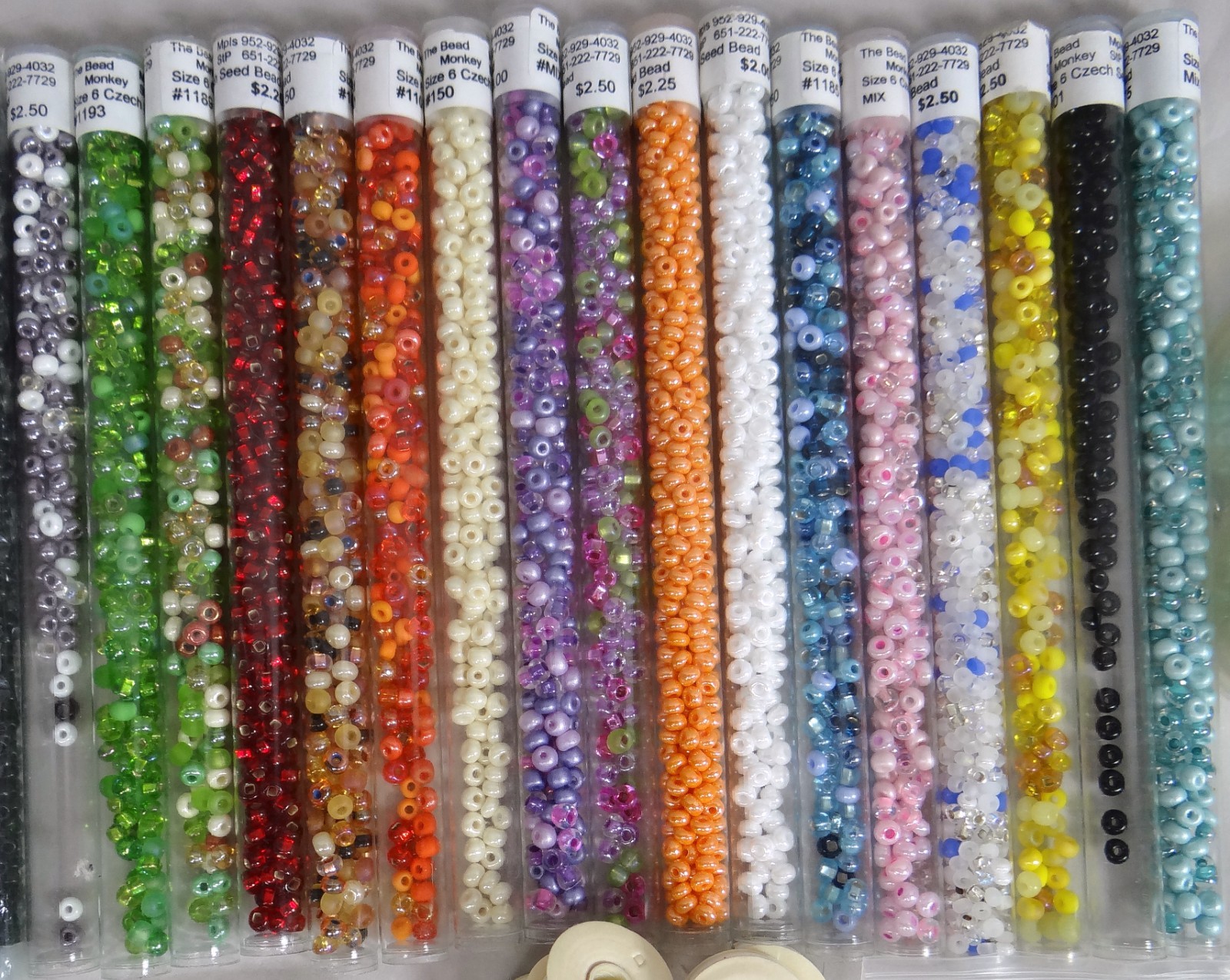 Jewelry Crafting Lot Glass Seed Beads Thread Wire 2 lbs Finished Partial Pieces