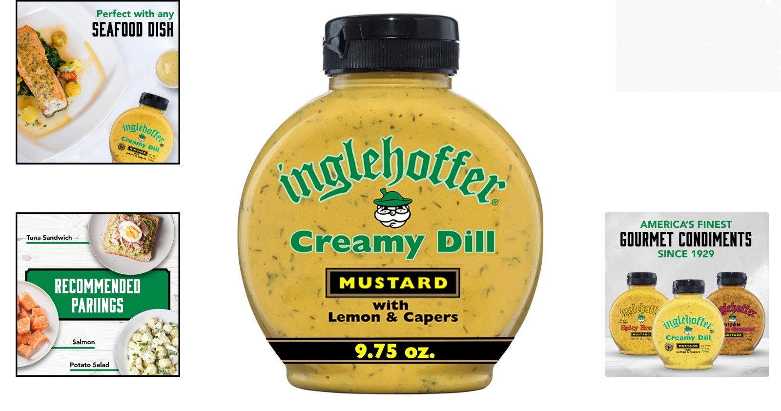 Versatile Gluten Free Creamy Dill Mustard 9.75 oz – Gourmet Flavor Booster
