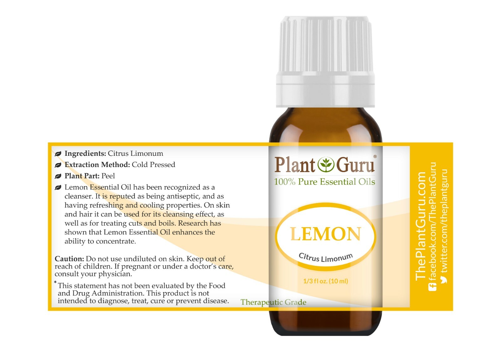Citrus Essential Oil Set 6 -10ml 100% Pure Natural Therapeutic Grade Oils, Blend