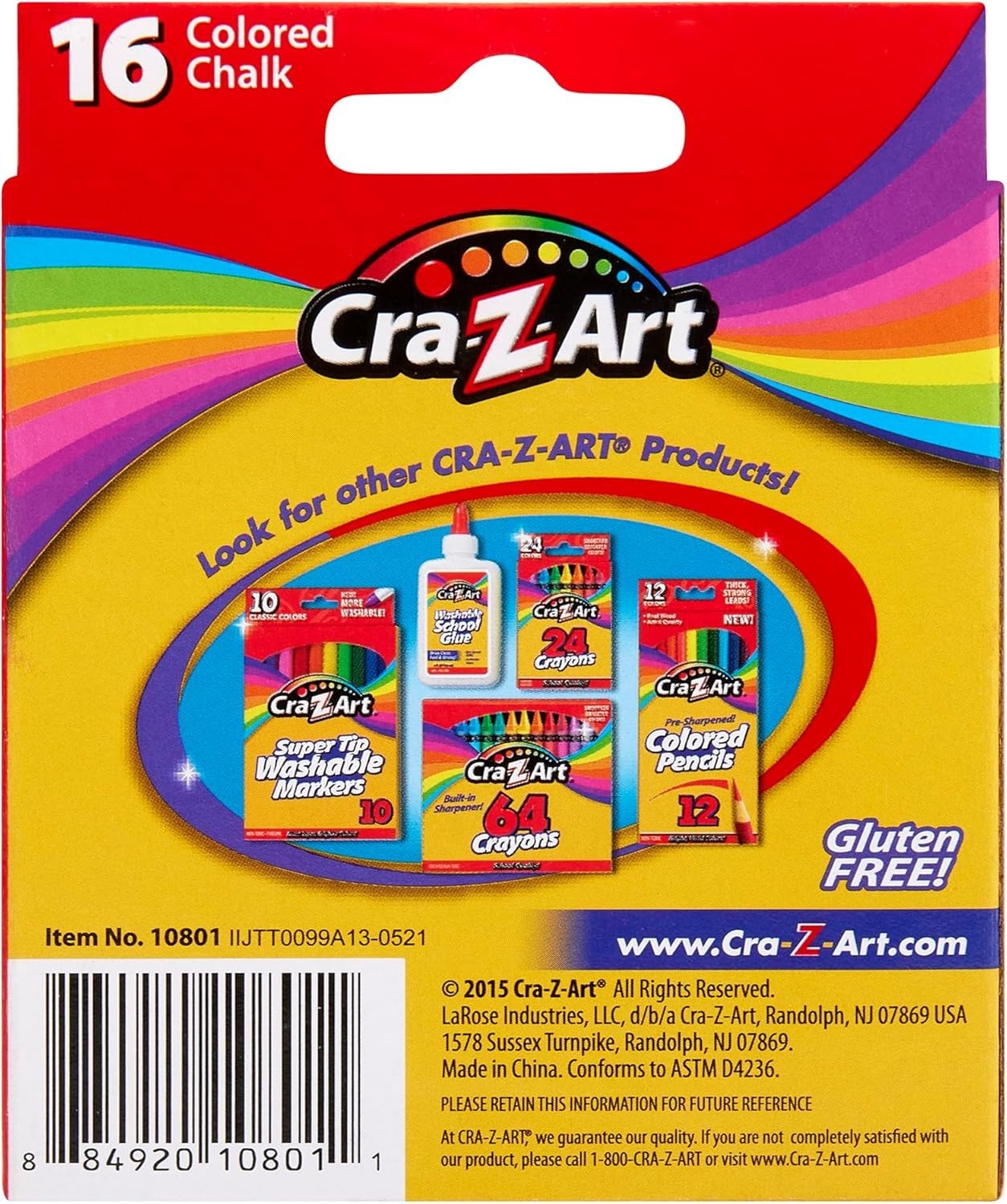 16 Bright Assorted Colored Chalk for Indoor & Outdoor Creativity – Non-Toxic