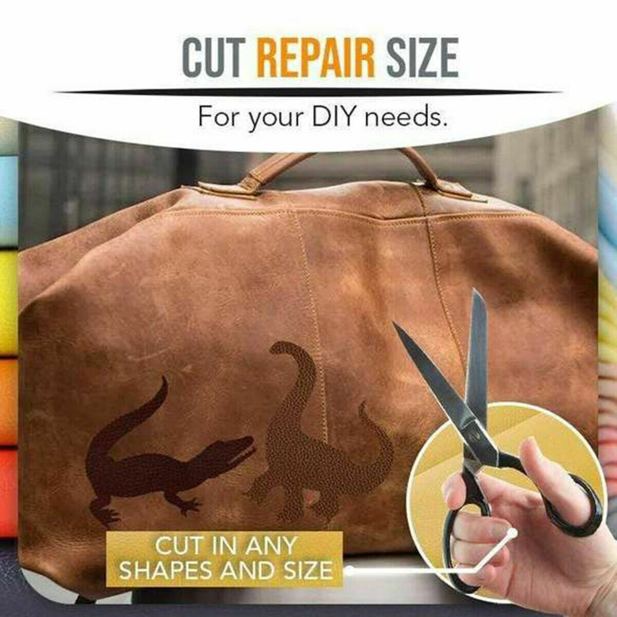 Self-Adhesive Leather Repair Patch Stick on Sofa Repairing Car Bag Seat Subsidie