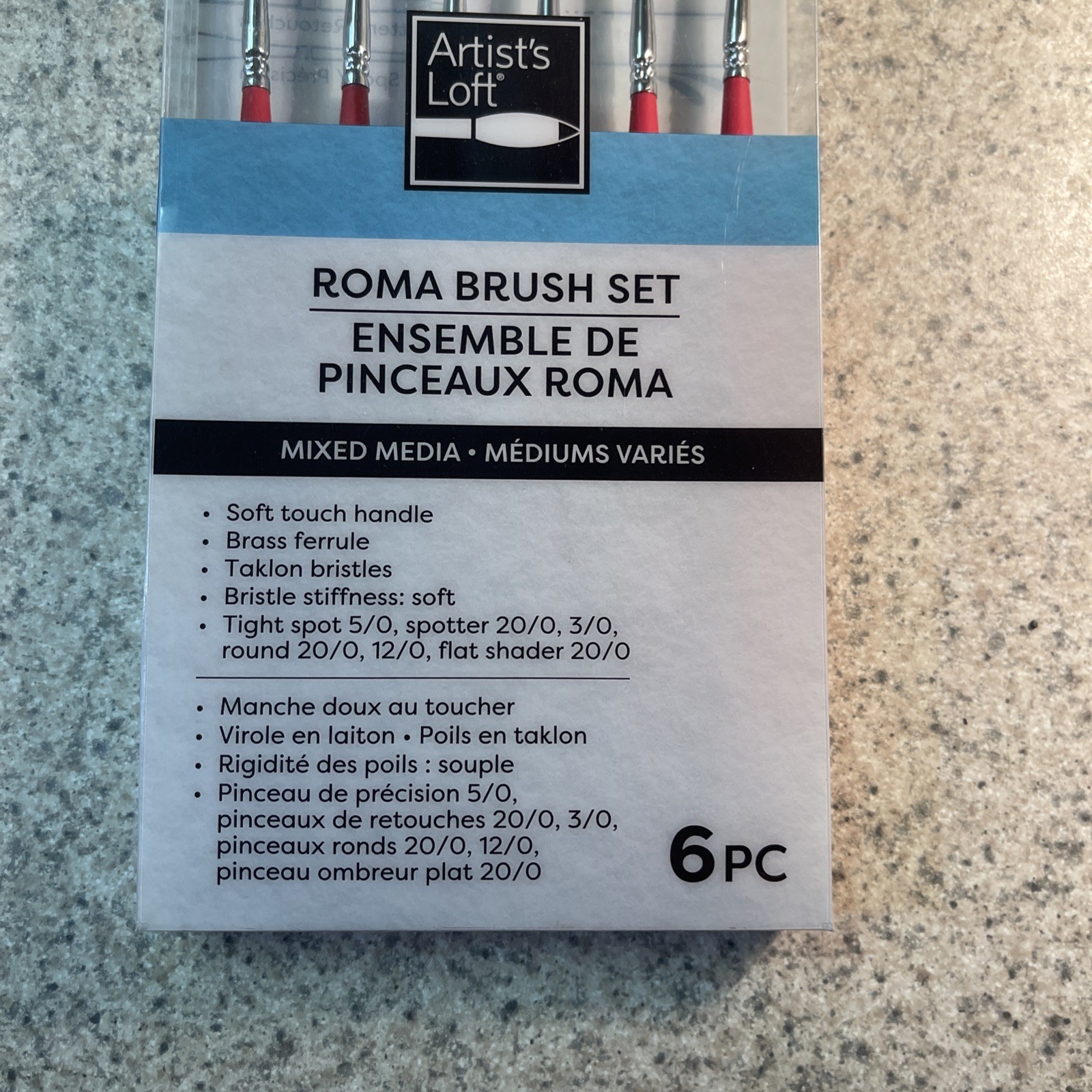 Artist Loft Roma Brush Set 6 PC Mixed Media/Mediums Varies