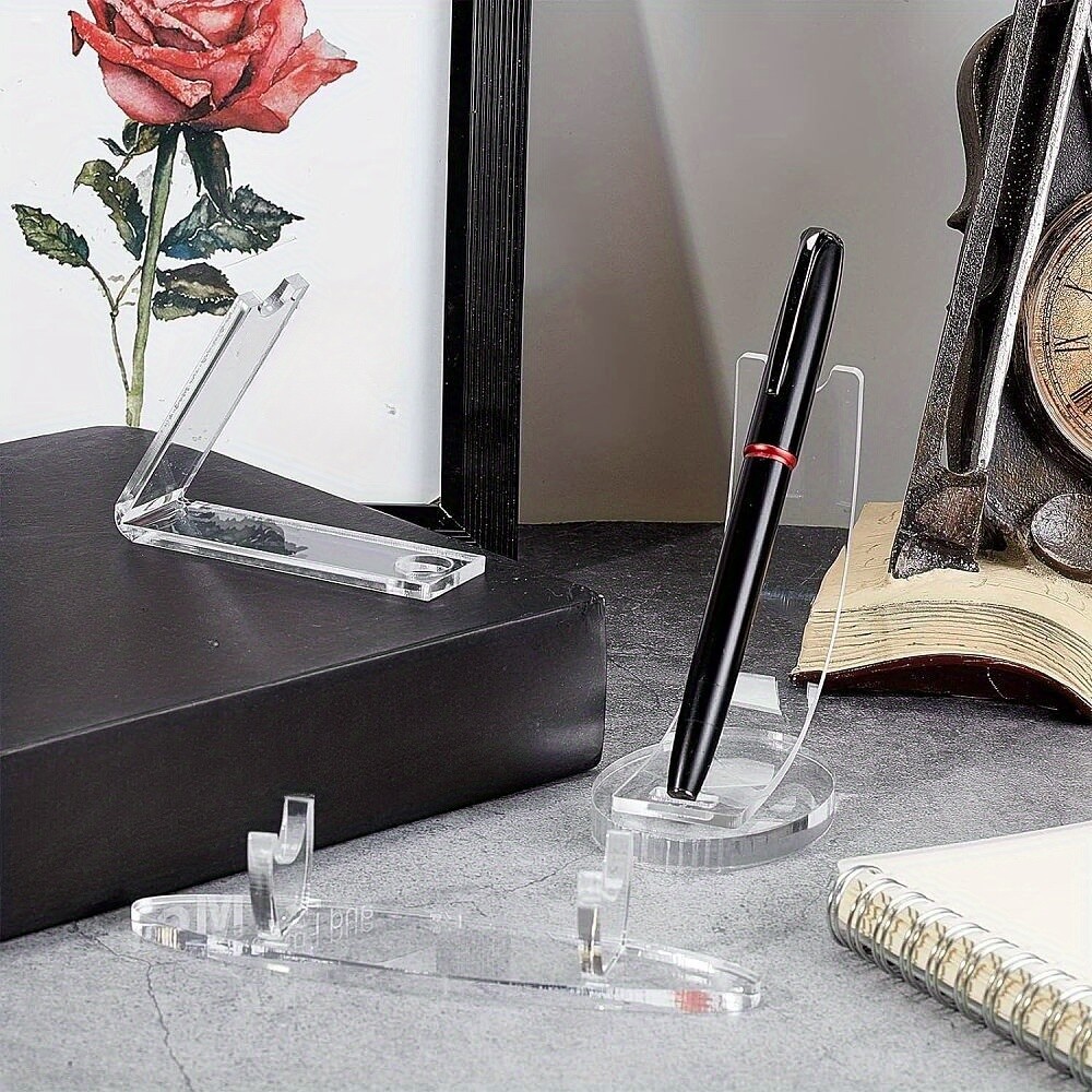 3pcs 3 styles Acrylic Pen Display Clear 1pc/style Jewelry display and packaging