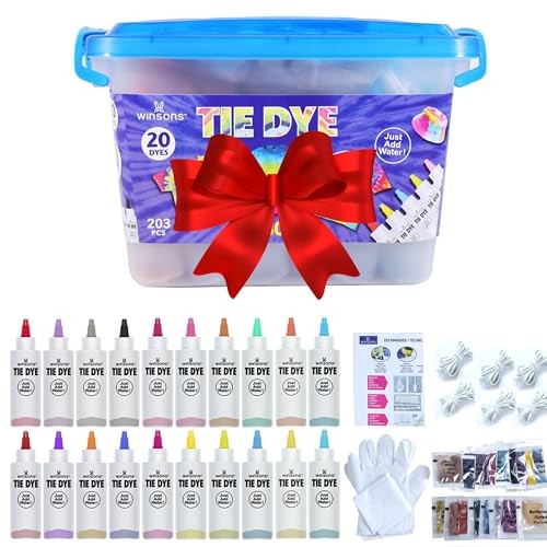Tie Dye Kit 20 Colors Permanent Fabric Dye Set For Kids Adults DIY Craft