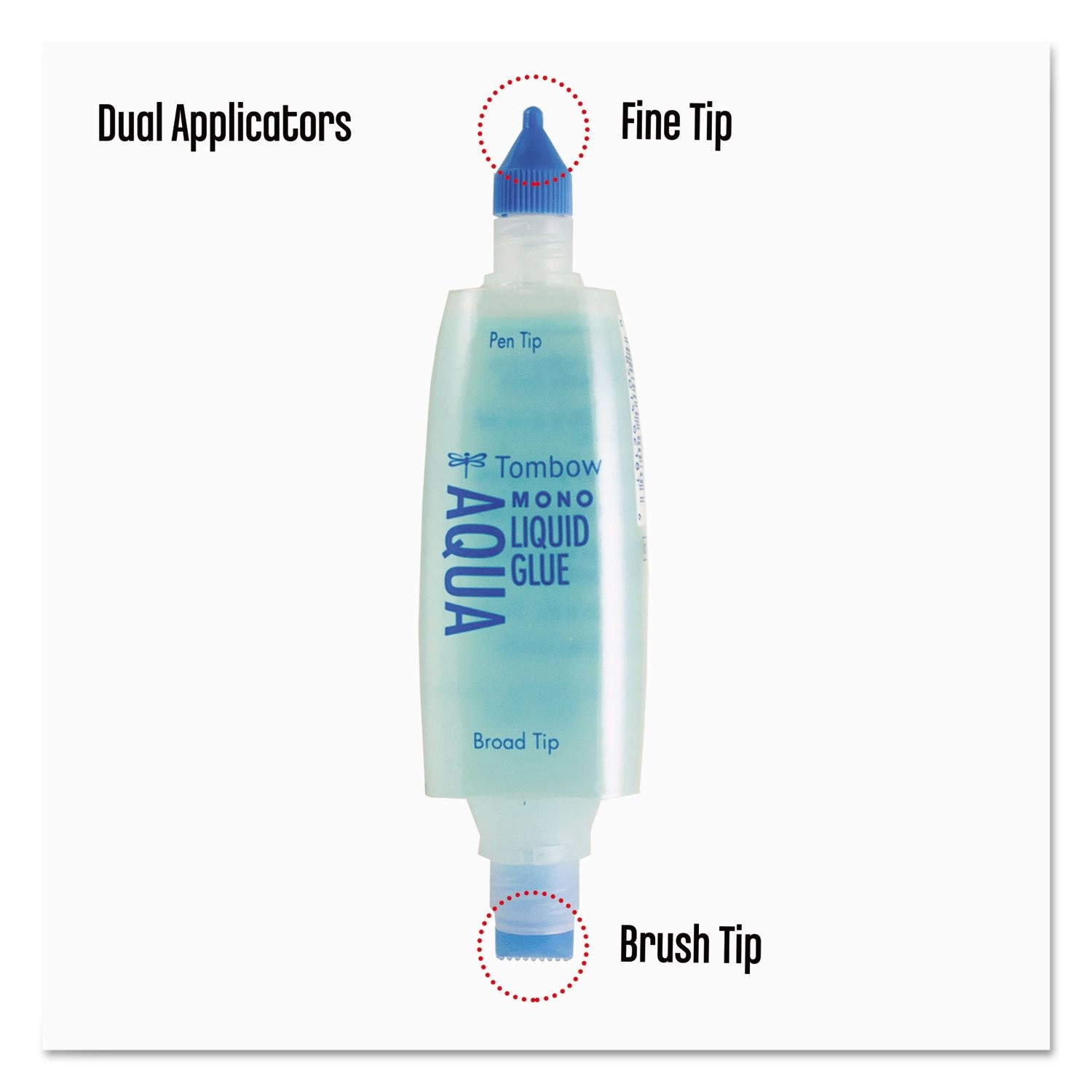 52180 MONO Aqua Liquid Glue, 1.69 Ounce, 1-Pack. Dual Tip Dispenser for Preci…