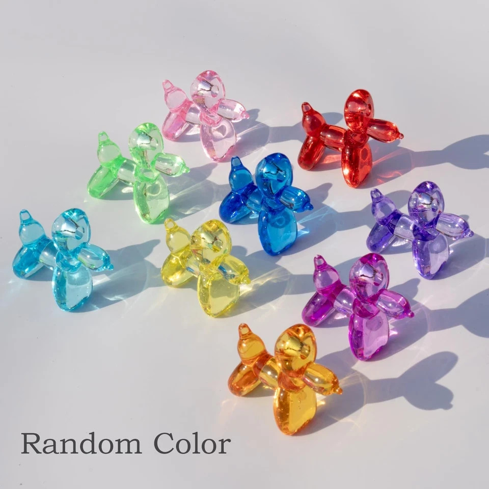 80 PCS Mini Balloon Dog Sculpture Keychain, Nine Colors Randomly Mixed, DIY A…