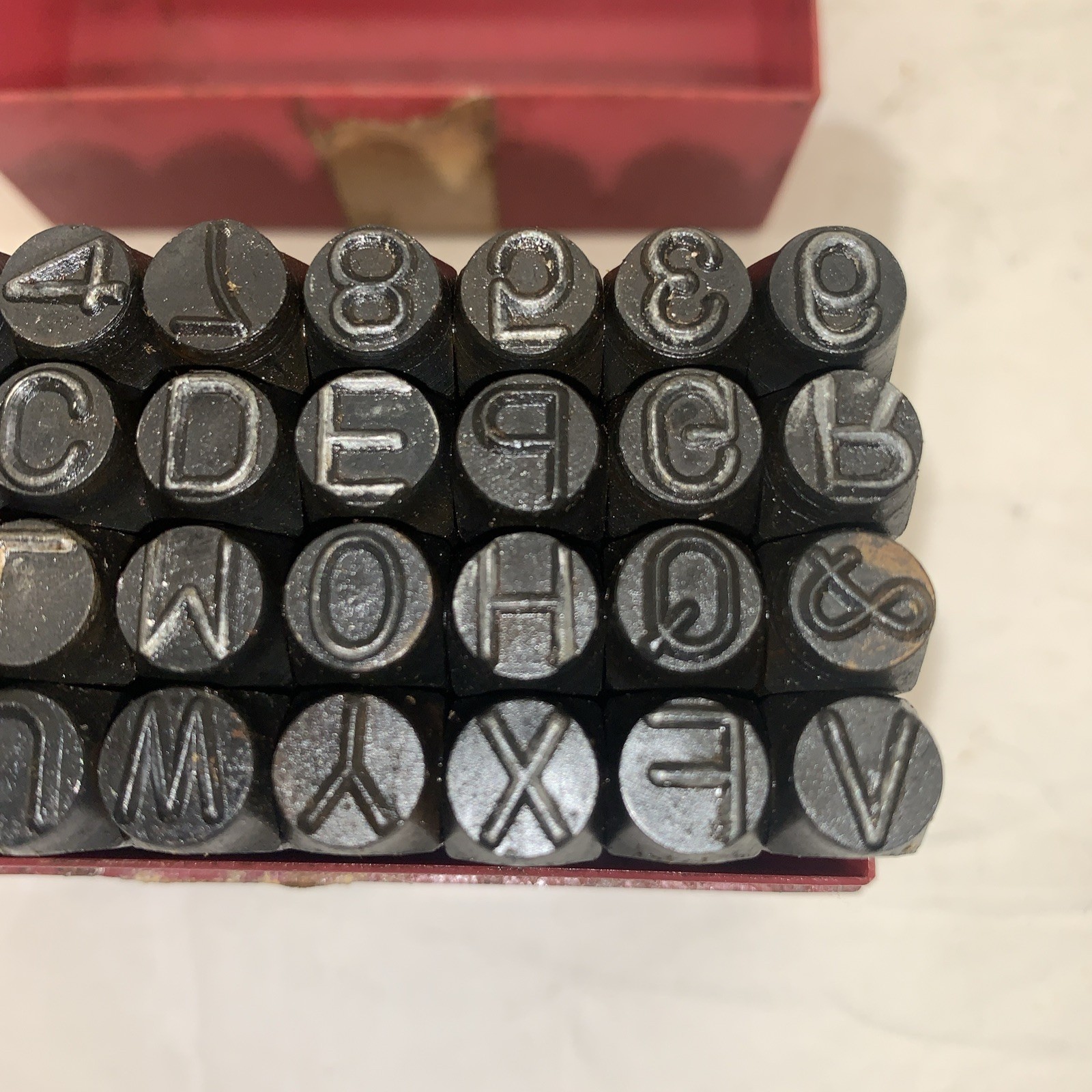 Pittsburgh 36Pcs 3/8″ High Carbon Steel Metal Punch Letter & Number Stamping Set