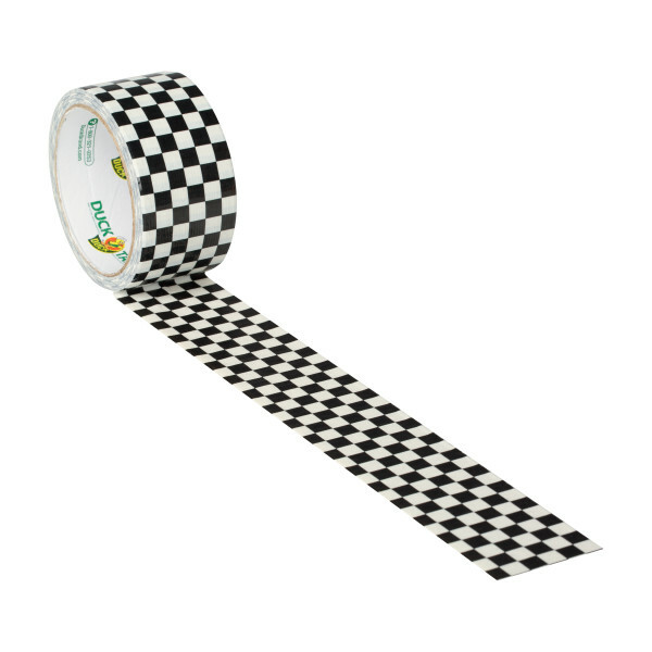 Printed Duck Tape® Brand Duct Tape – Checker, 1.88 in. x 10 yd.
