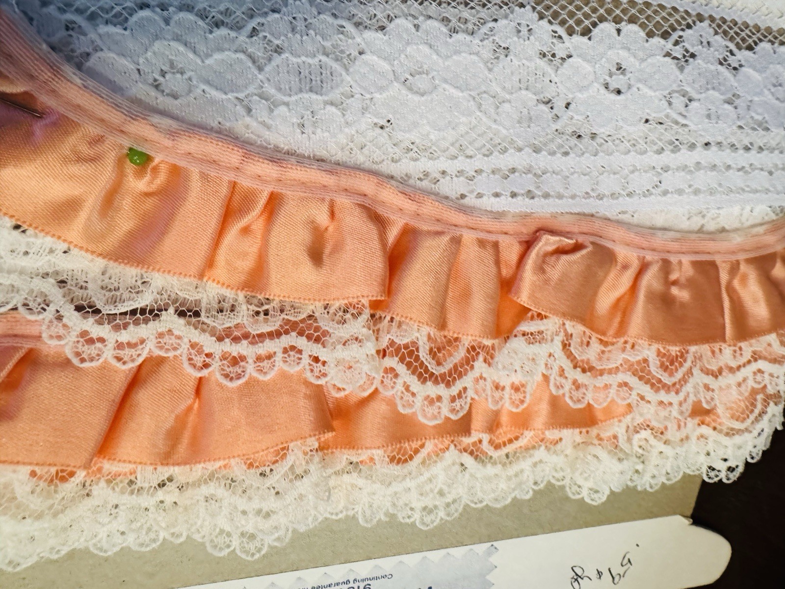 HUGE LOT LACE doll Junk Journal Embellish YARDS White Ivory Peach Satin Cotton